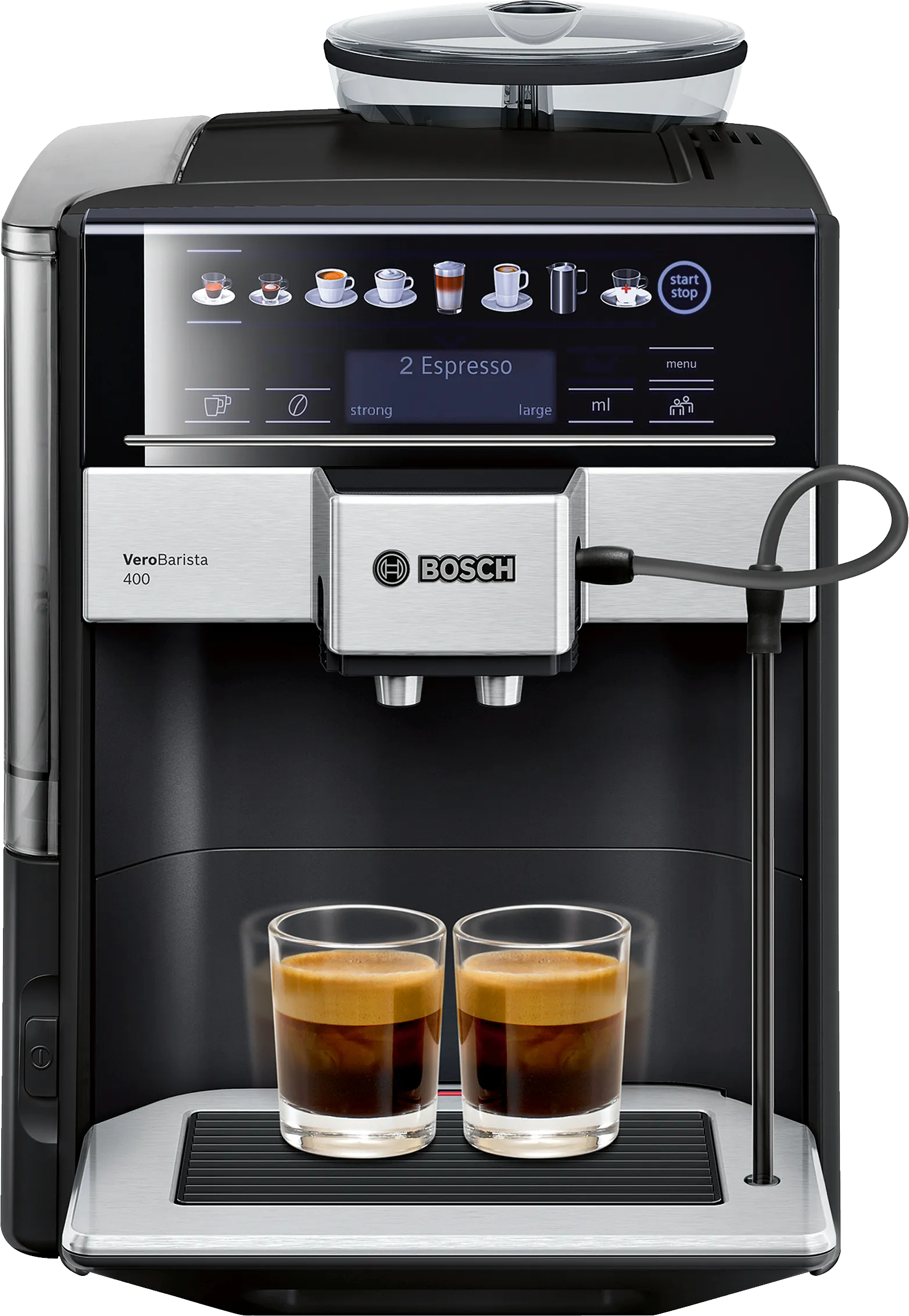 Fully automatic coffee machine Vero Barista 400 Sapphire black metallic 