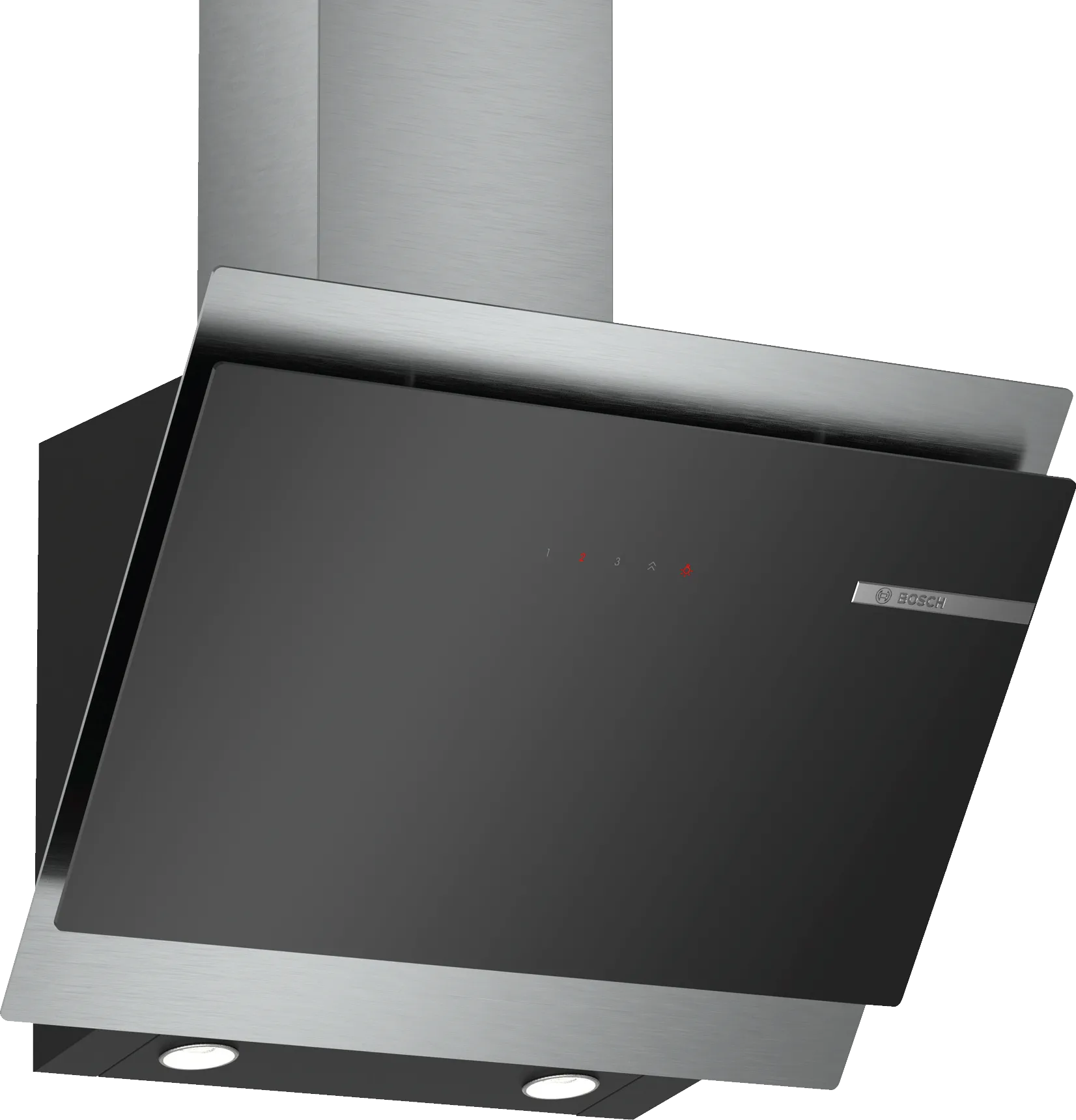 Series 6 Wall-mounted cooker hood 60 cm clear glass black printed 