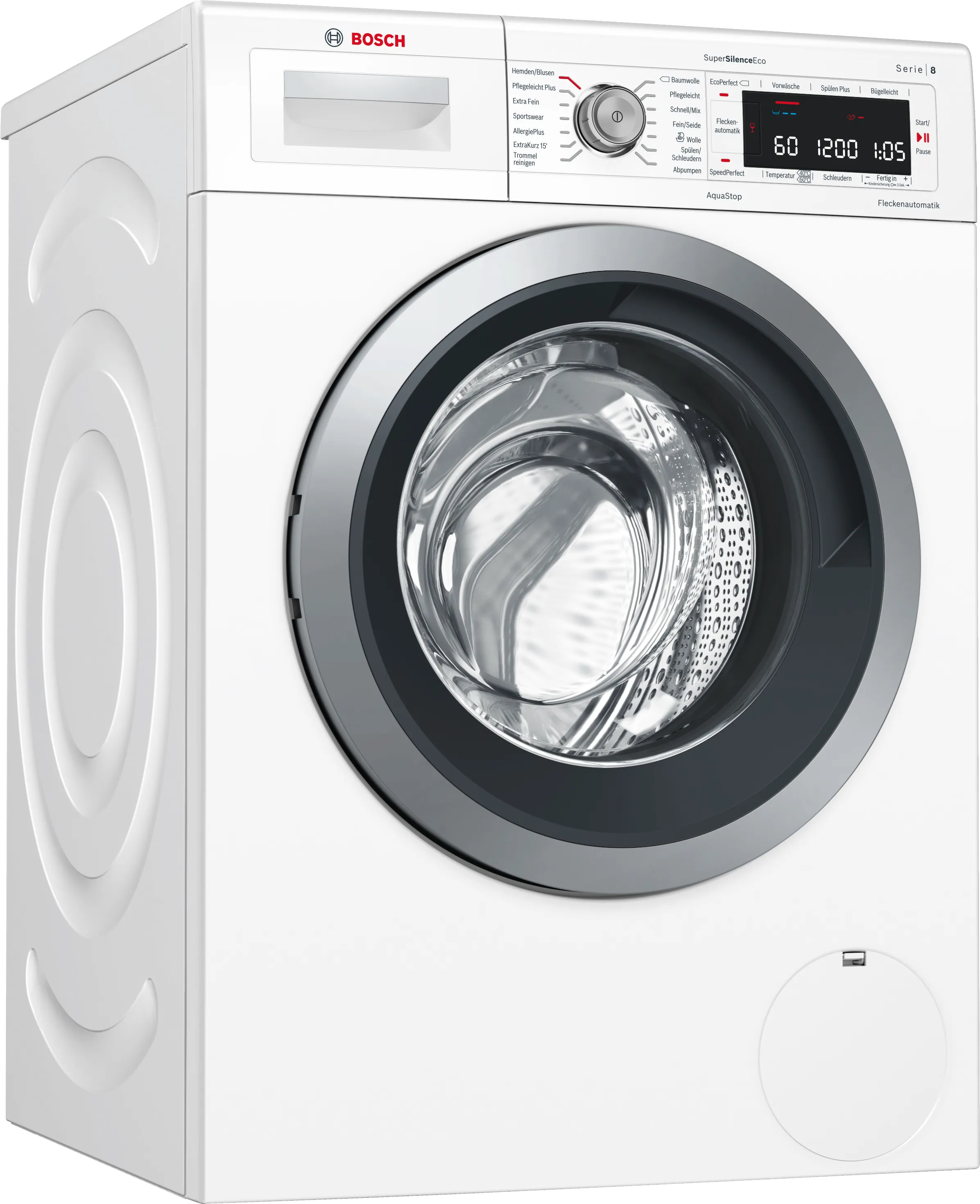 Series 8 washing machine, frontloader fullsize 8 kg 1400 rpm, White