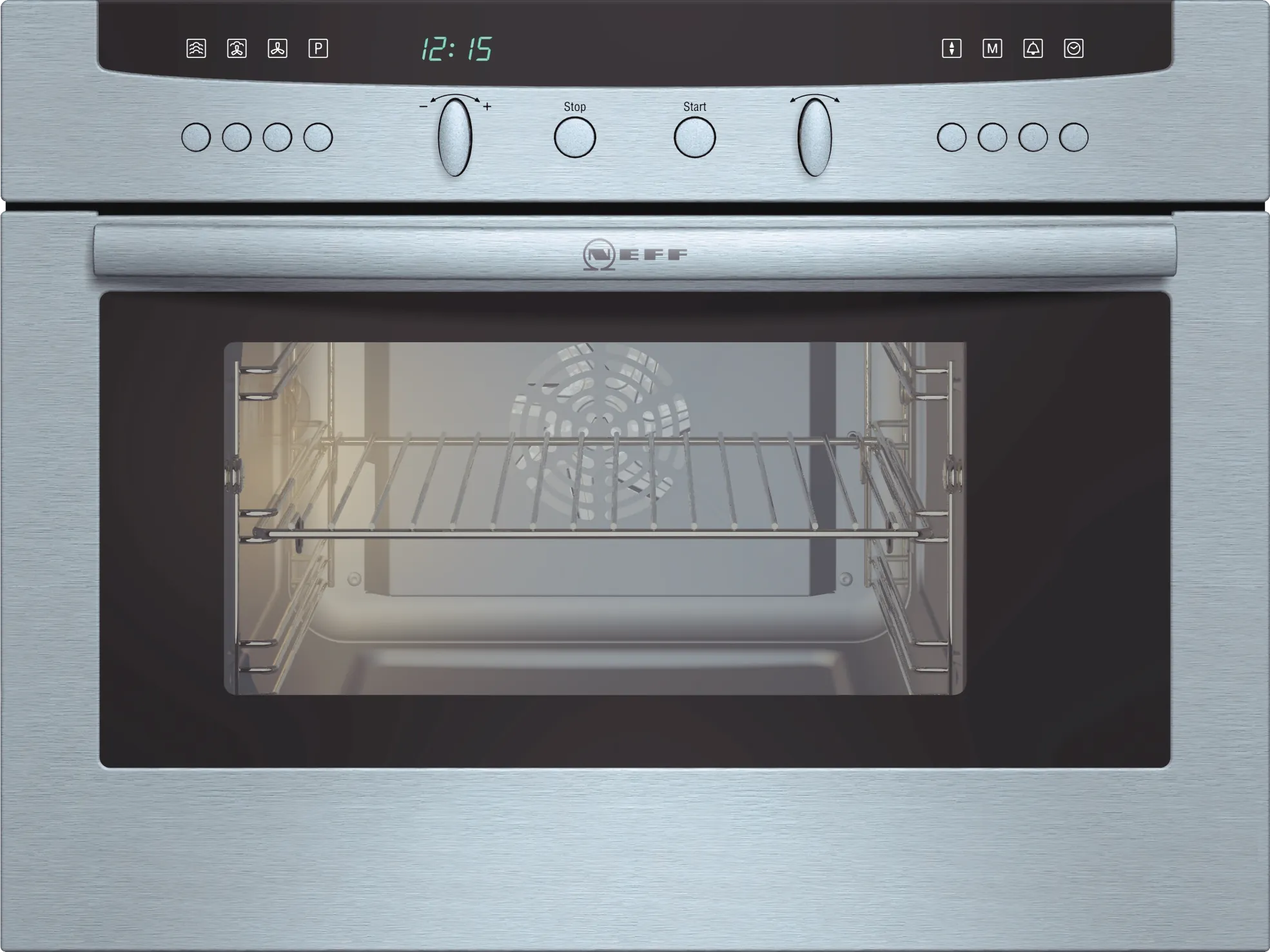  Built-in compact oven with steam function 60 x 45 cm Stainless steel