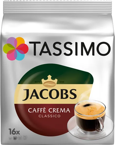 Coffee Tassimo T-Discs: Jacobs Caffè Crema Classico Pack of 16 drinks 