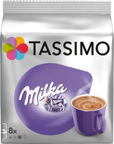 Hot chocolate Tassimo T-Discs: Milka Hot Chocolate 8 drinks per pack 