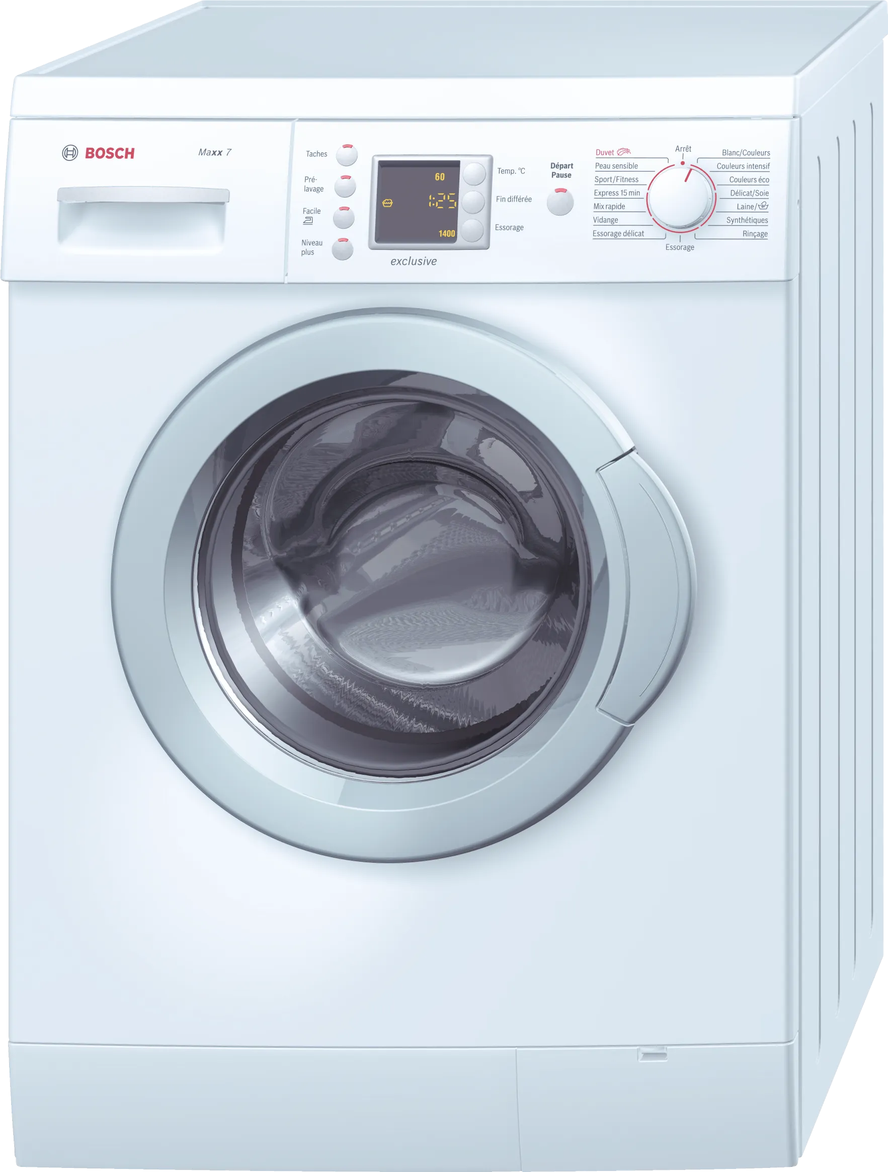 washing machine, frontloader fullsize 7 kg 1400 rpm, White