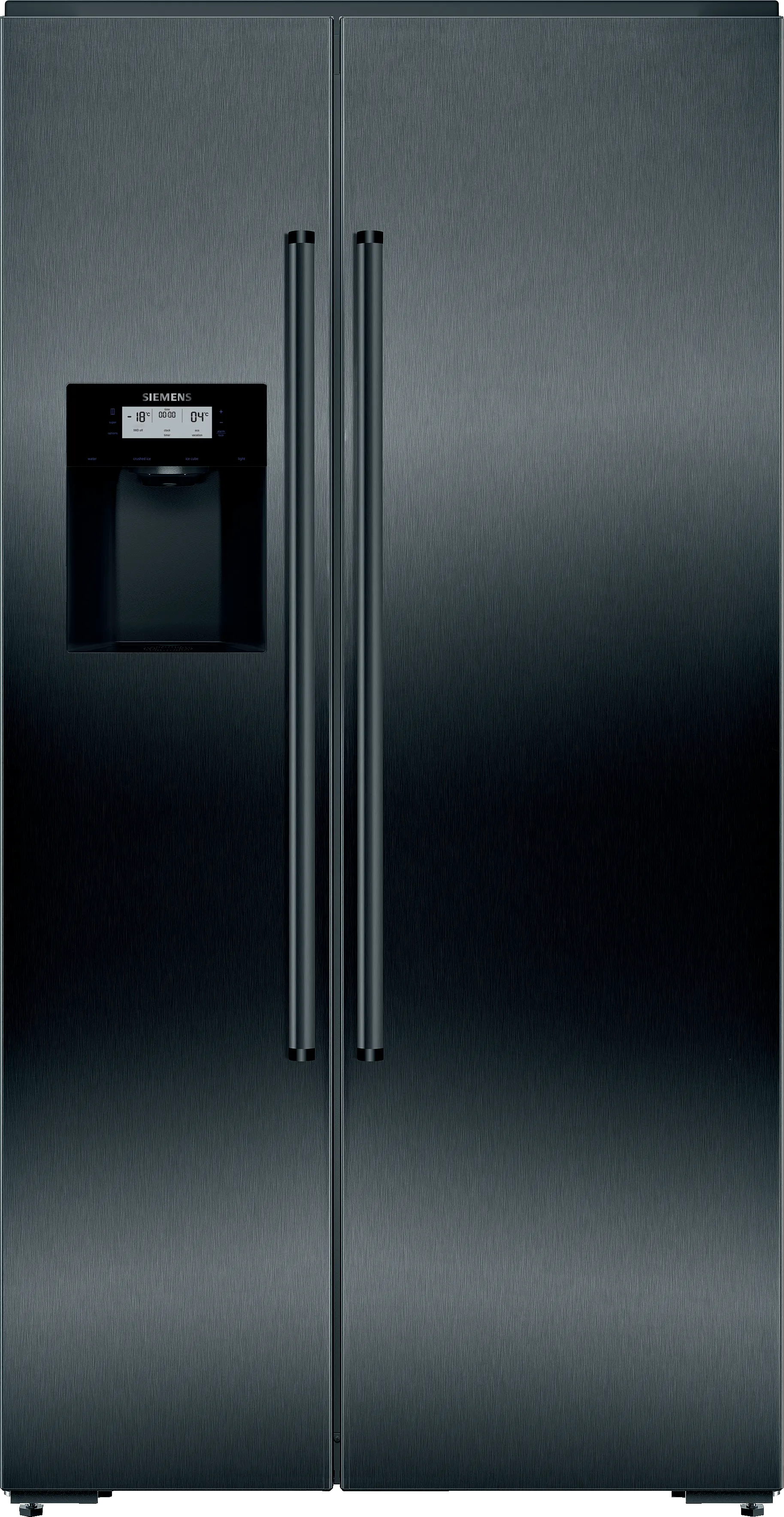 iQ700 American side by side 177.8 x 91.2 cm Black stainless steel 