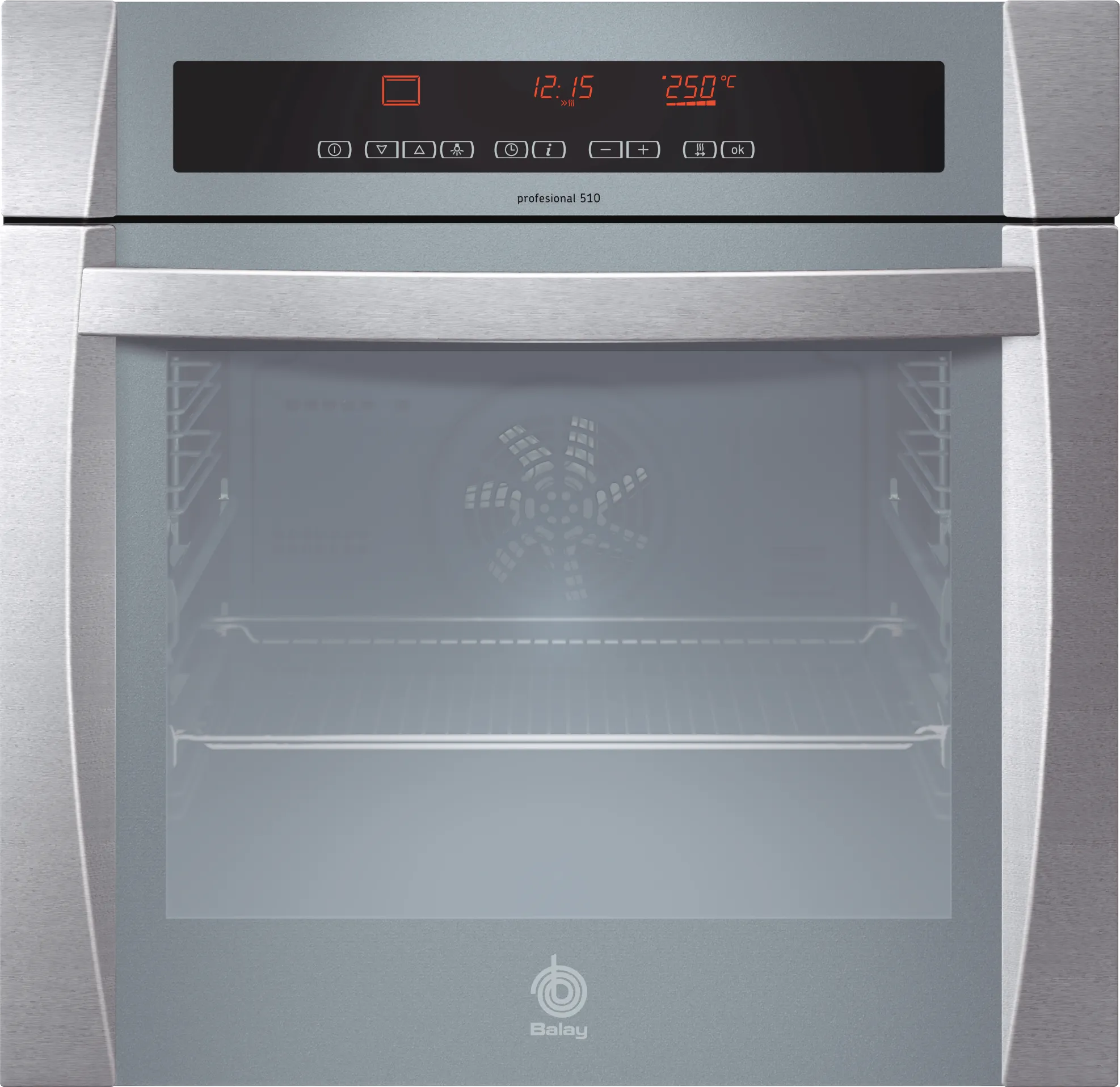  Built-in oven 60 x 60 cm Cristal black - stainlesss steel