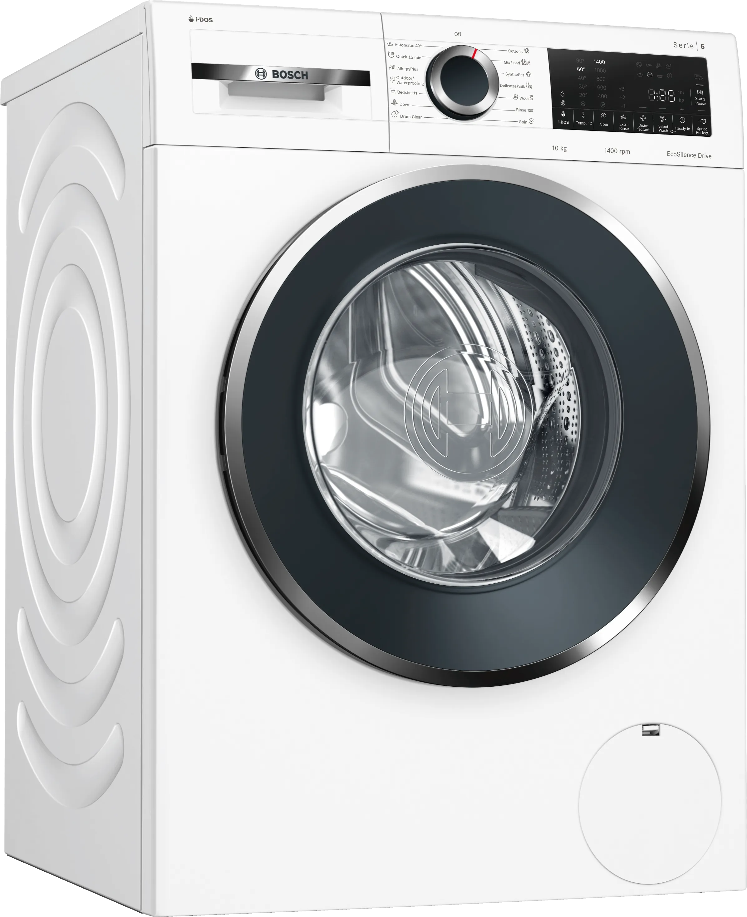 Series 6 Washing machine, front loader 10 kg 1400 rpm 