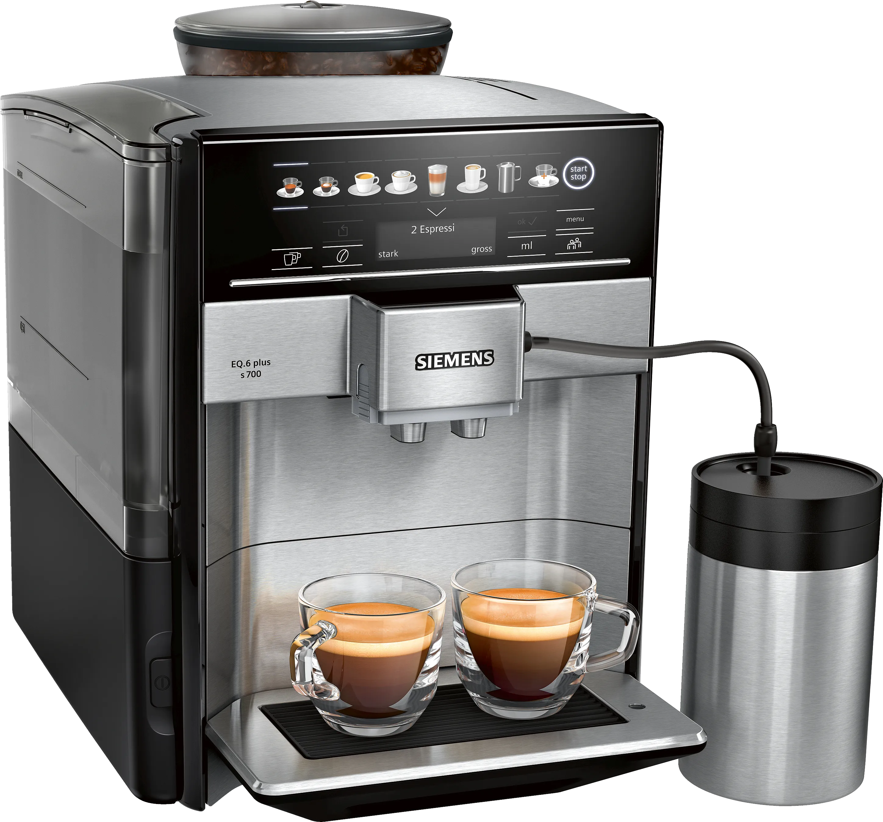Machine à café tout-automatique EQ6 plus s700 Inox 