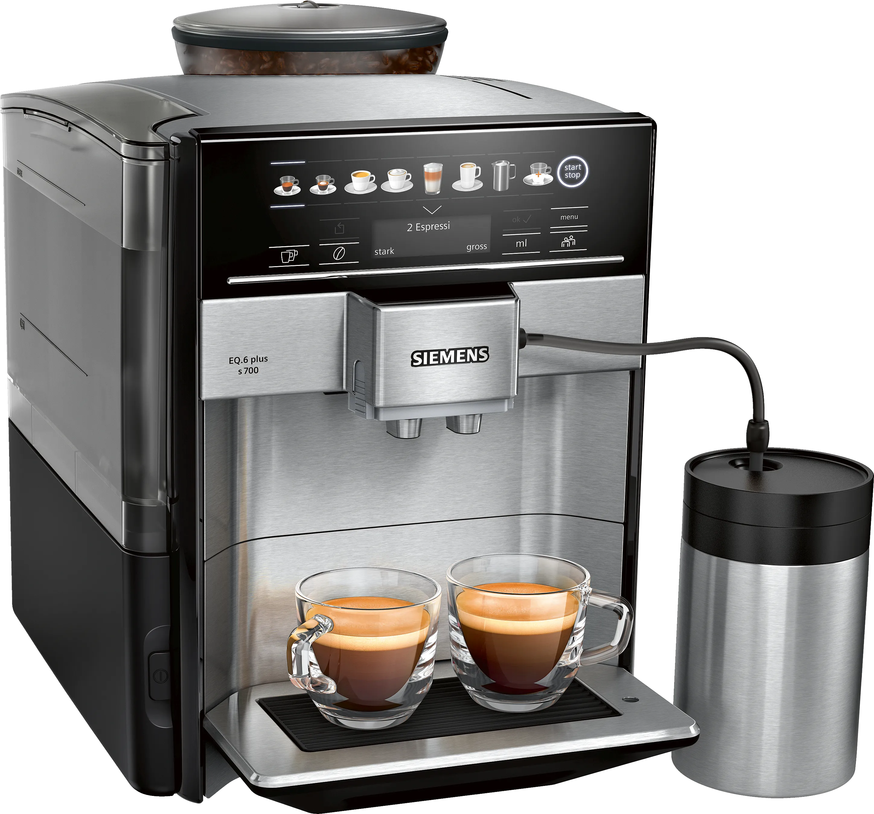 Kaffee-Vollautomat EQ6 plus s700 Edelstahl 