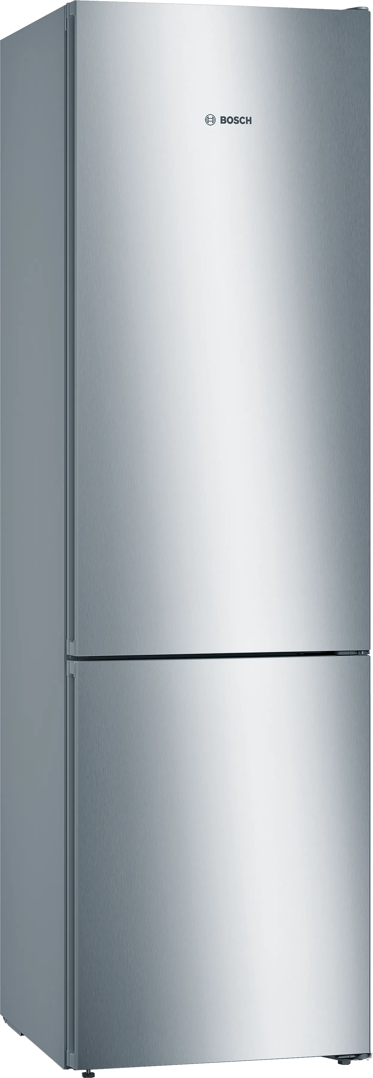 Серія 4 Окремовстановлюваний холодильник з нижньою морозильною камерою 203 x 60 cm Імітація нерж. сталі 