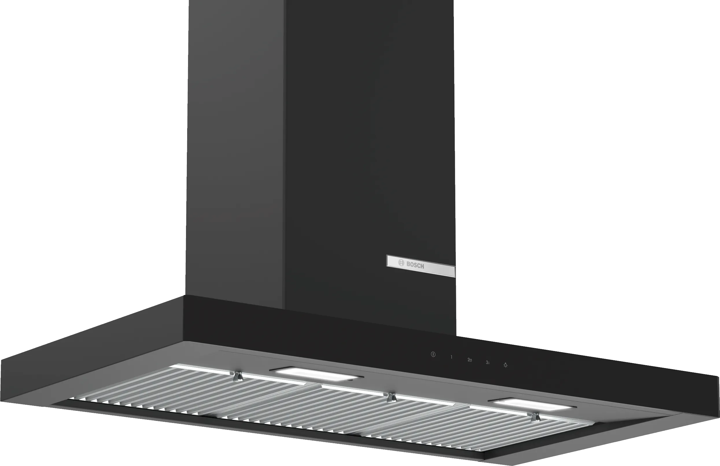 Series 4 wall-mounted cooker hood 90 cm Matt black