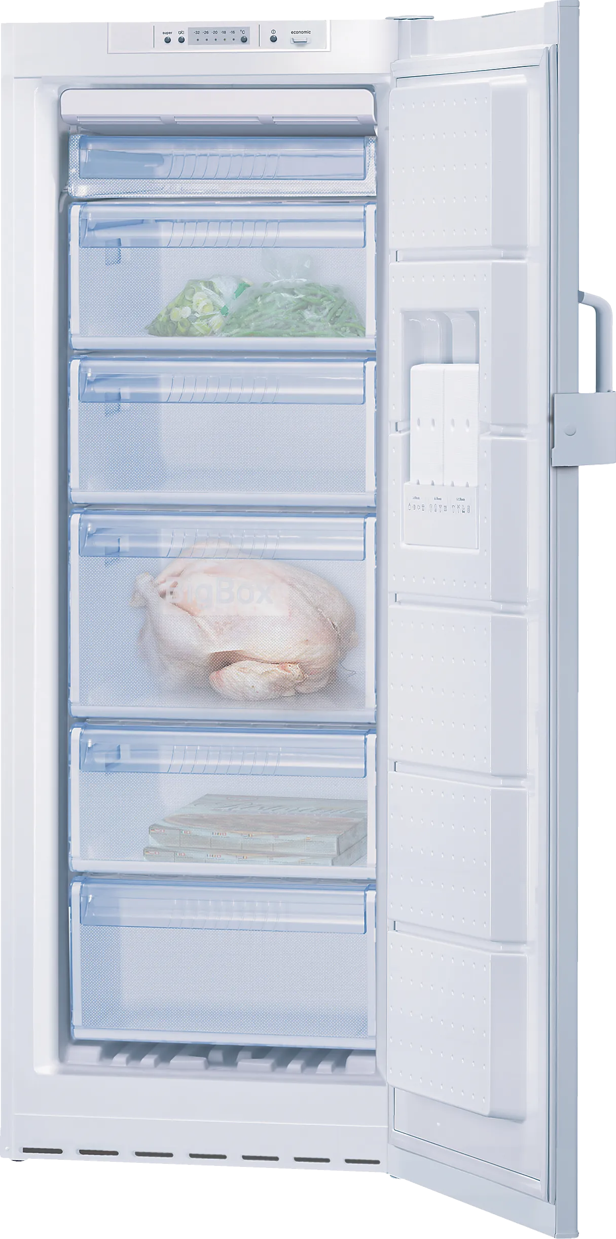 free-standing freezer 156 x 60 cm White