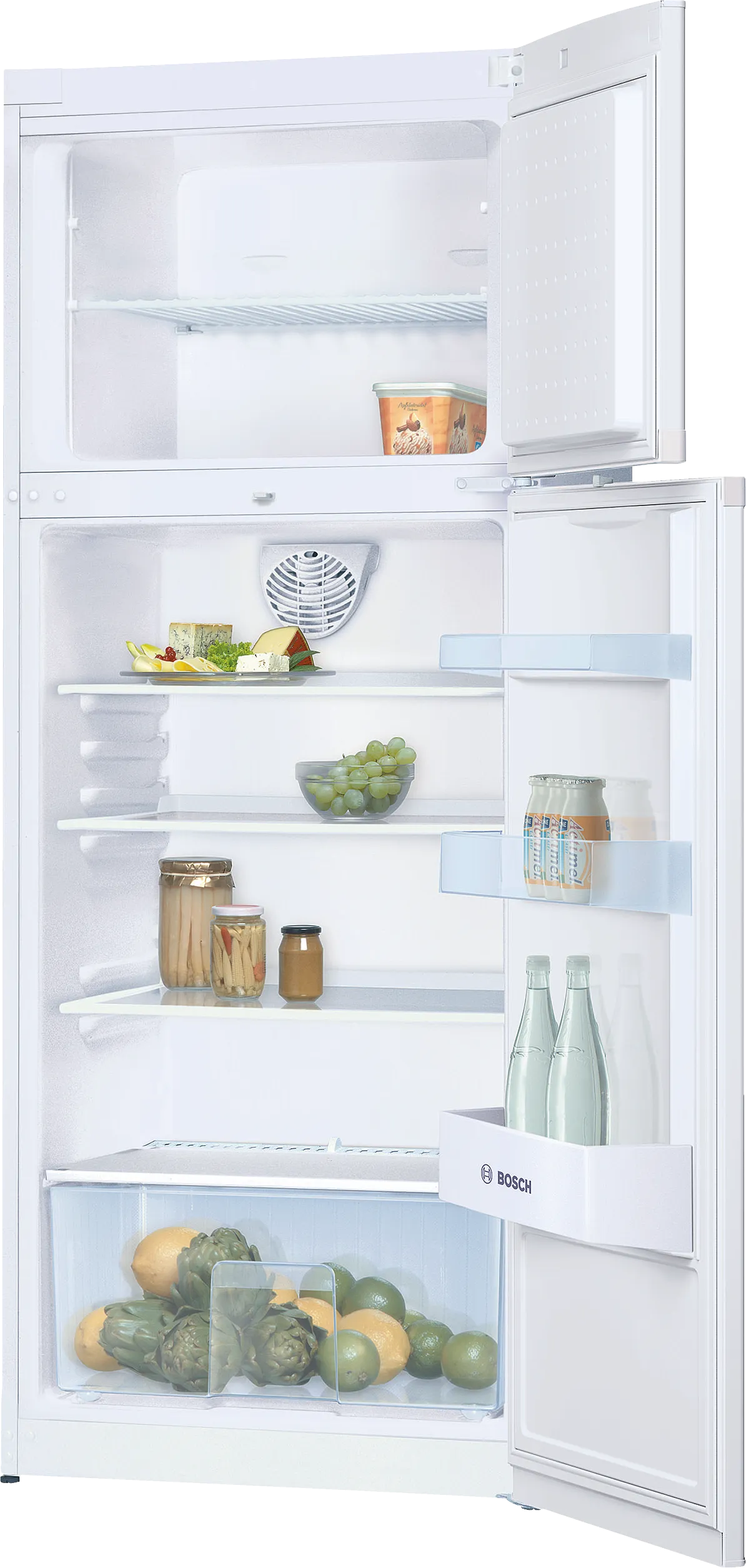  free-standing fridge-freezer with freezer at top 155 x 60 cm White