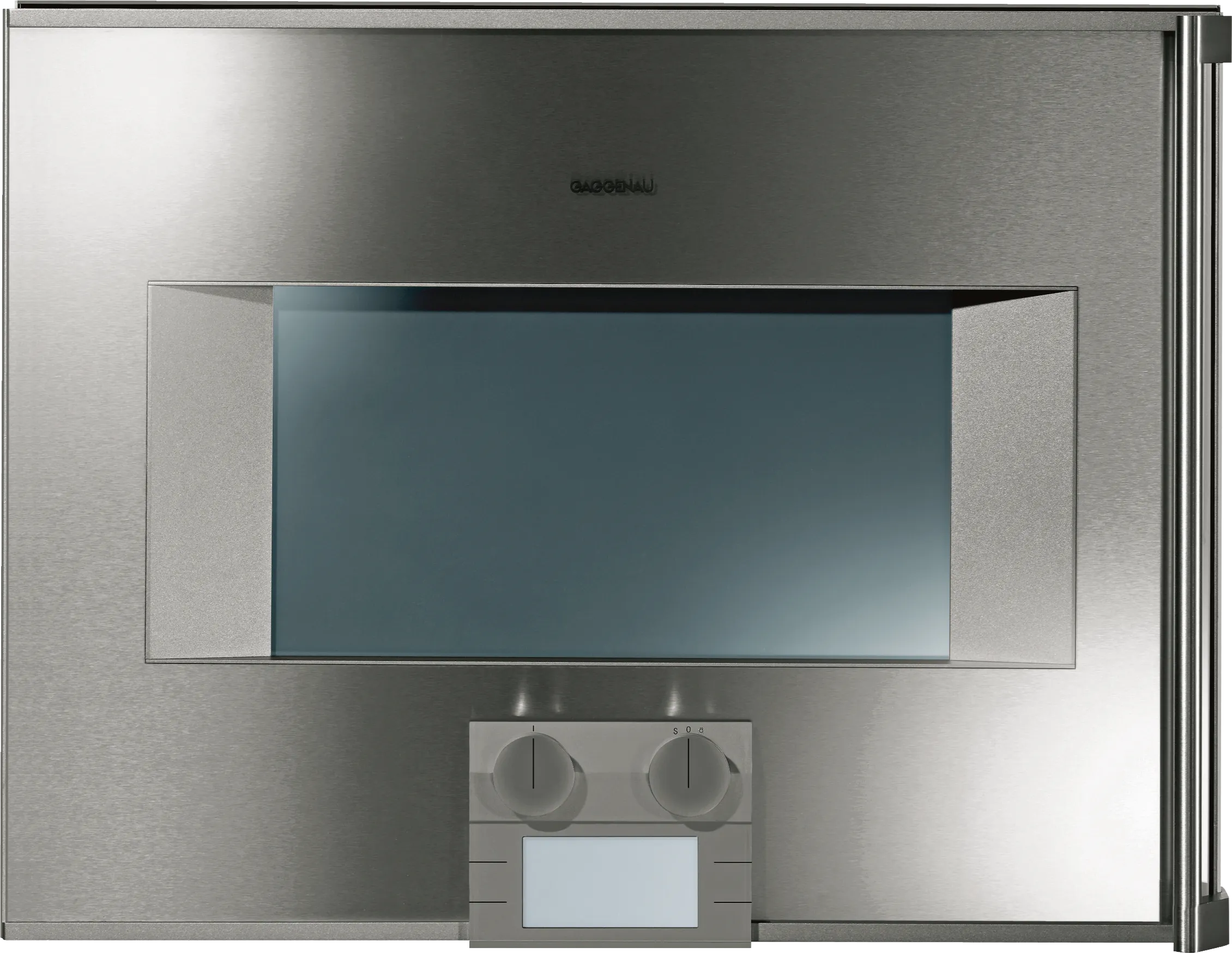 Built-in compact oven with steam function 60 x 45 cm door hinge: left, stainless steel