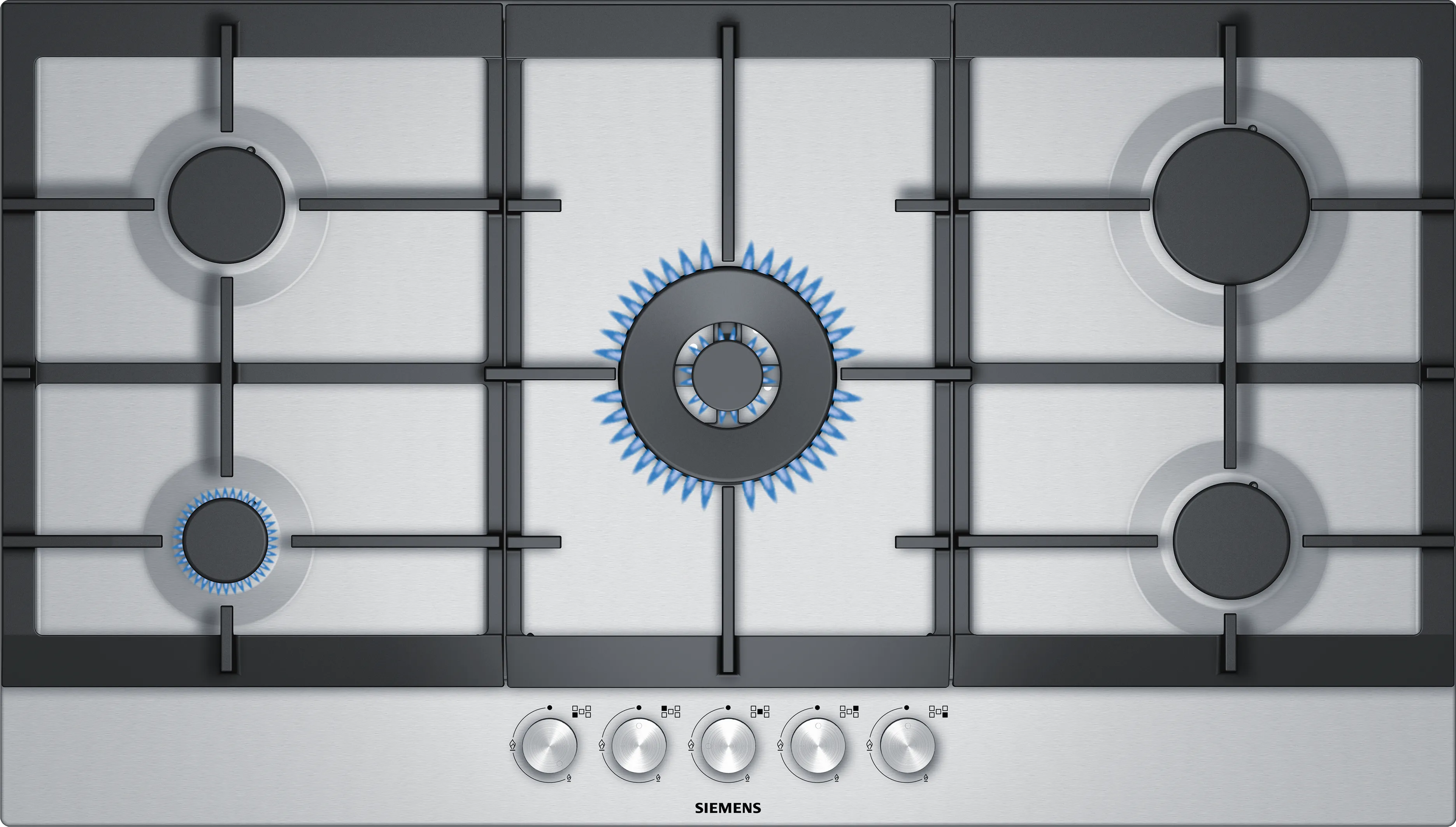 iQ500 gas hob 90 cm Stainless steel 