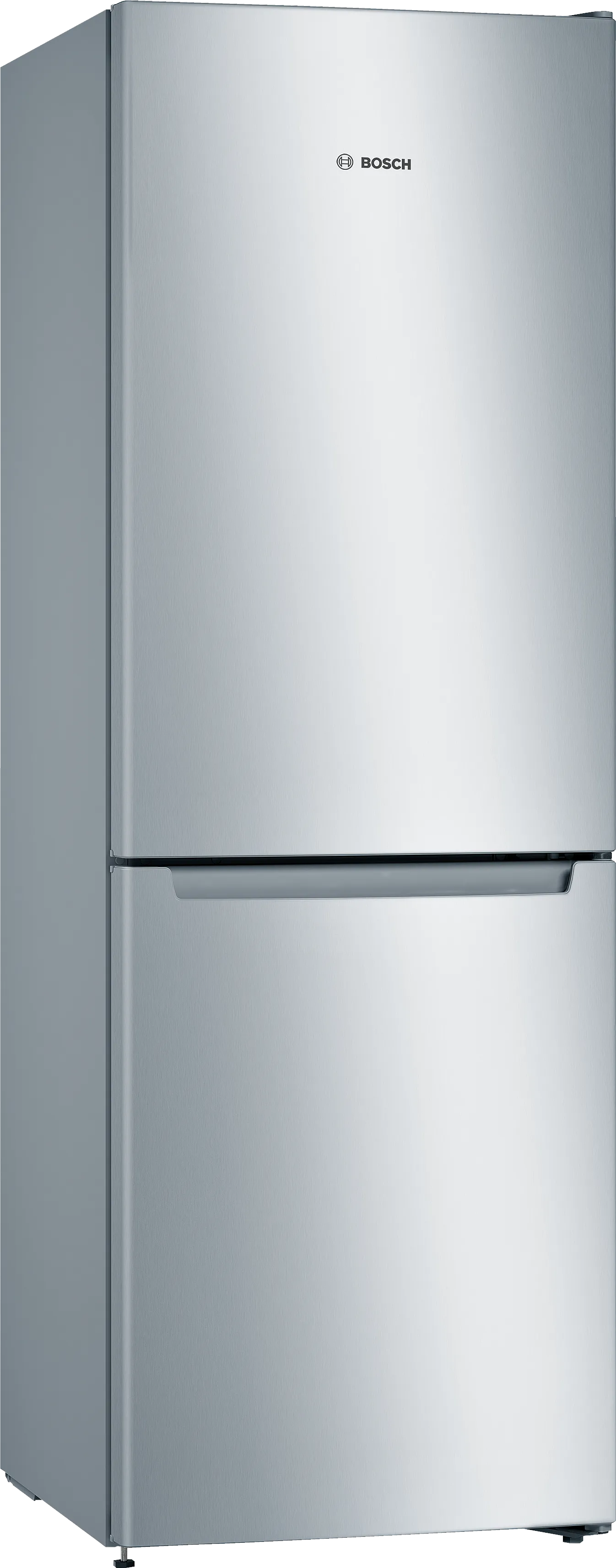 Series 2 Free-standing fridge-freezer with freezer at bottom 176 x 60 cm Stainless steel look 