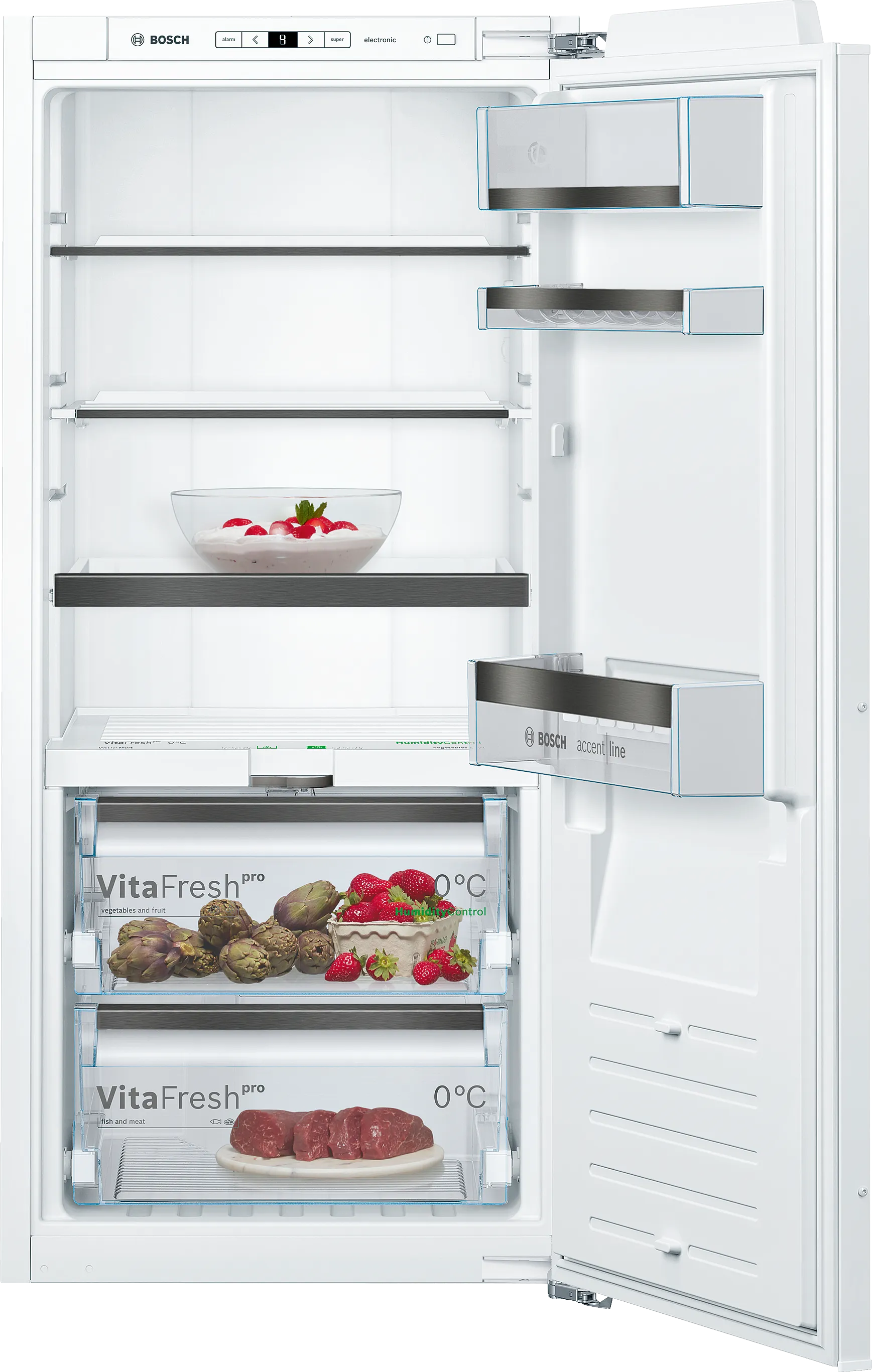 Σειρά 8 Εντοιχιζόμενο μονόπορτο ψυγείο 122.5 x 56 cm soft close flat hinge 