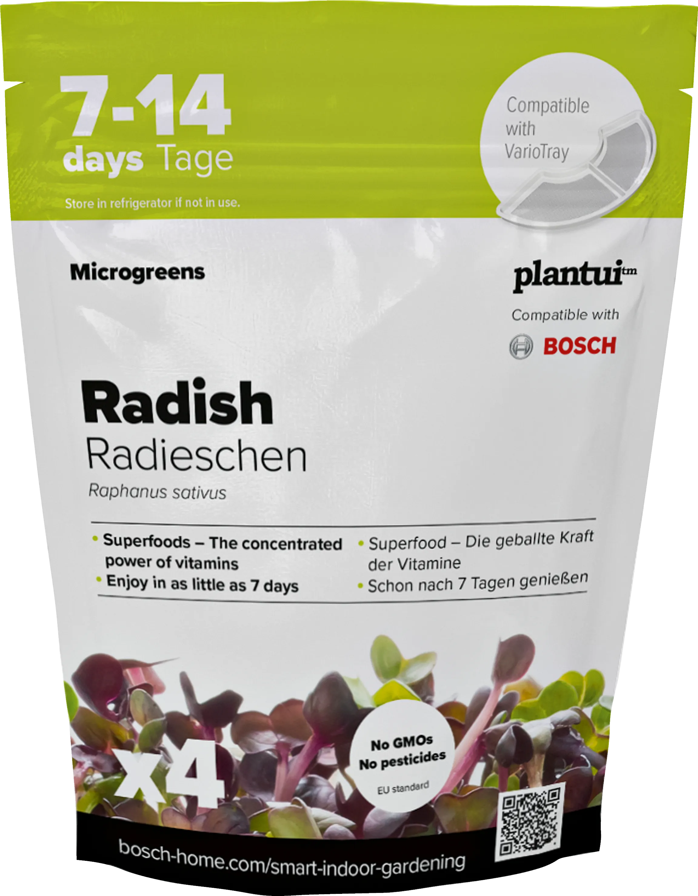 Seed sachets, Microgreen Radish 