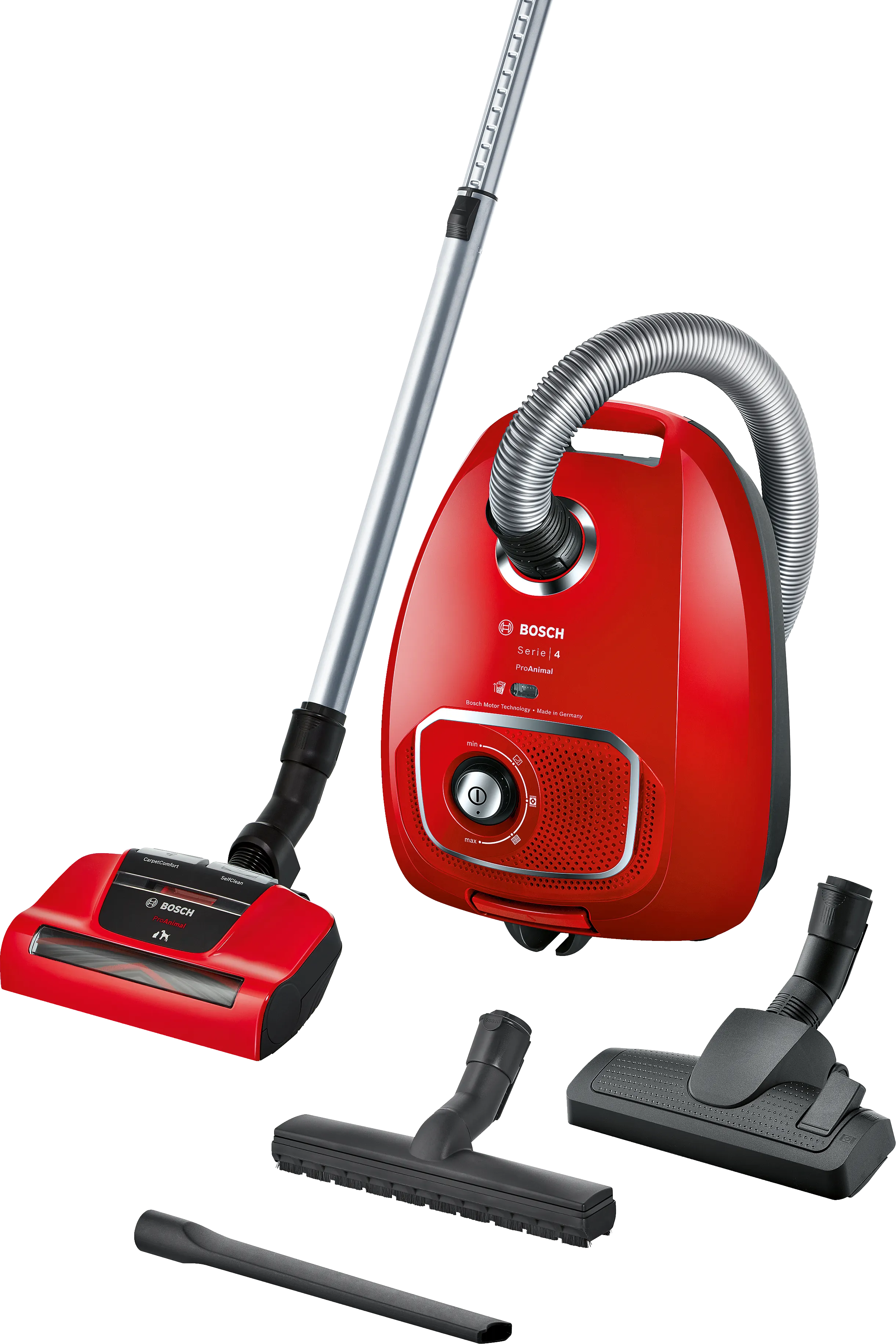 Series 4 Bagged vacuum cleaner ProAnimal Red 