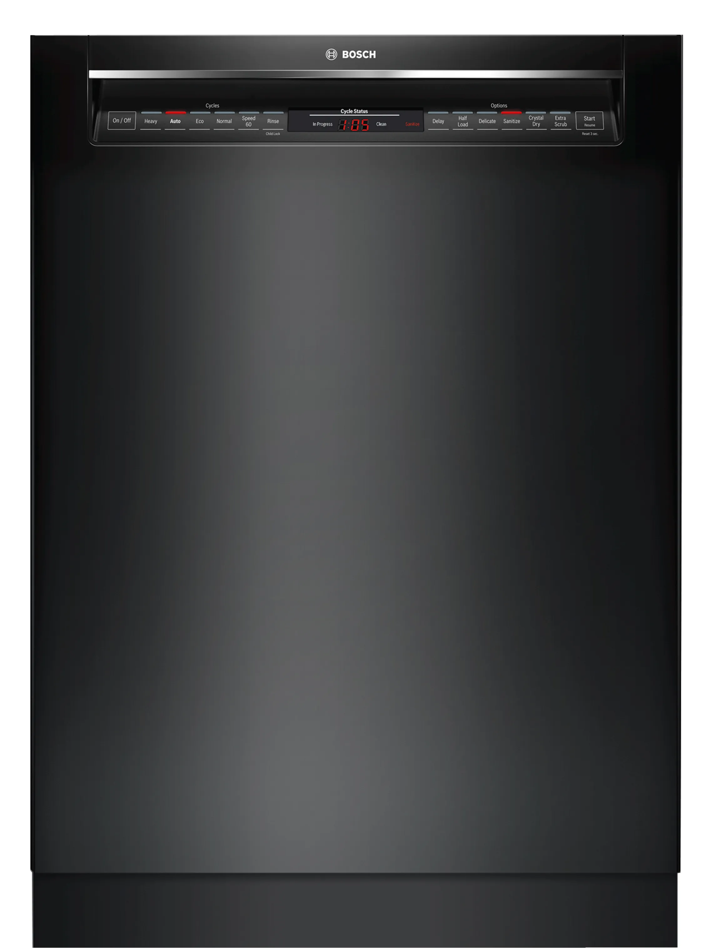 800 Series Dishwasher 24'' Black 