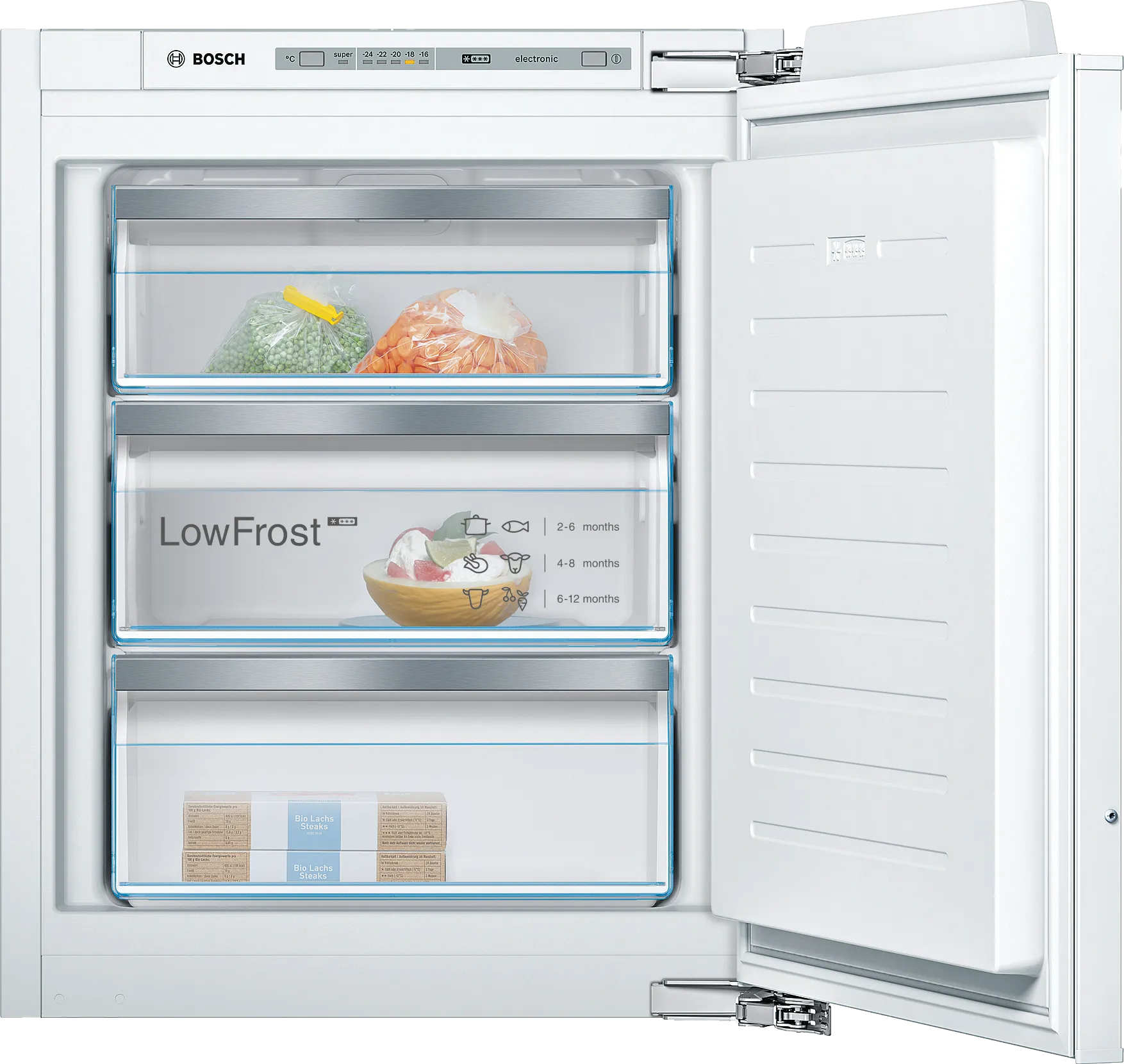 Series 6 built-in freezer 71.2 x 55.8 cm soft close flat hinge 