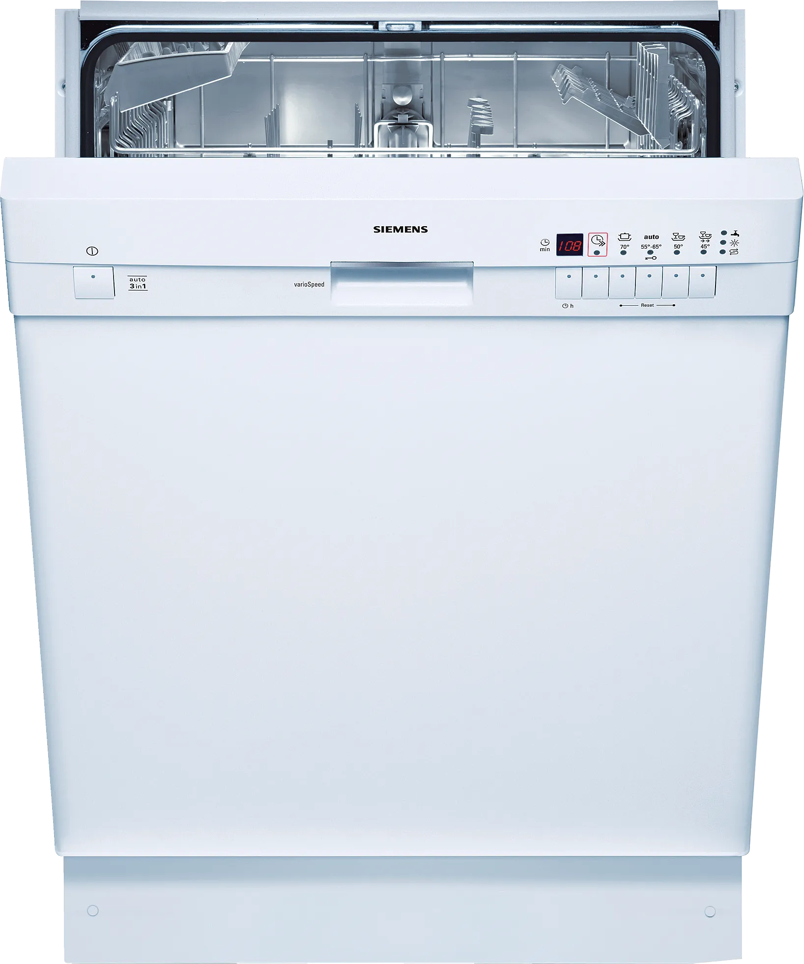 built-under dishwasher 60 cm White