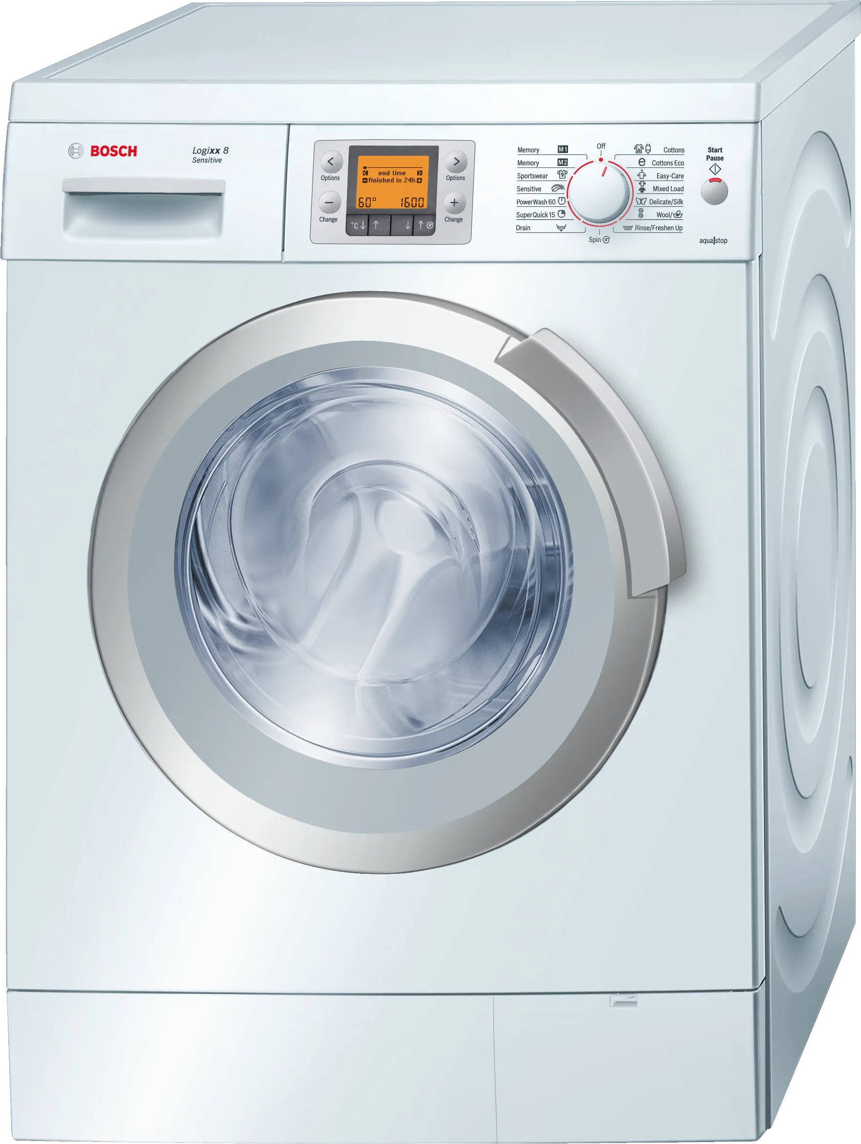washing machine, frontloader fullsize 8 kg 1600 rpm