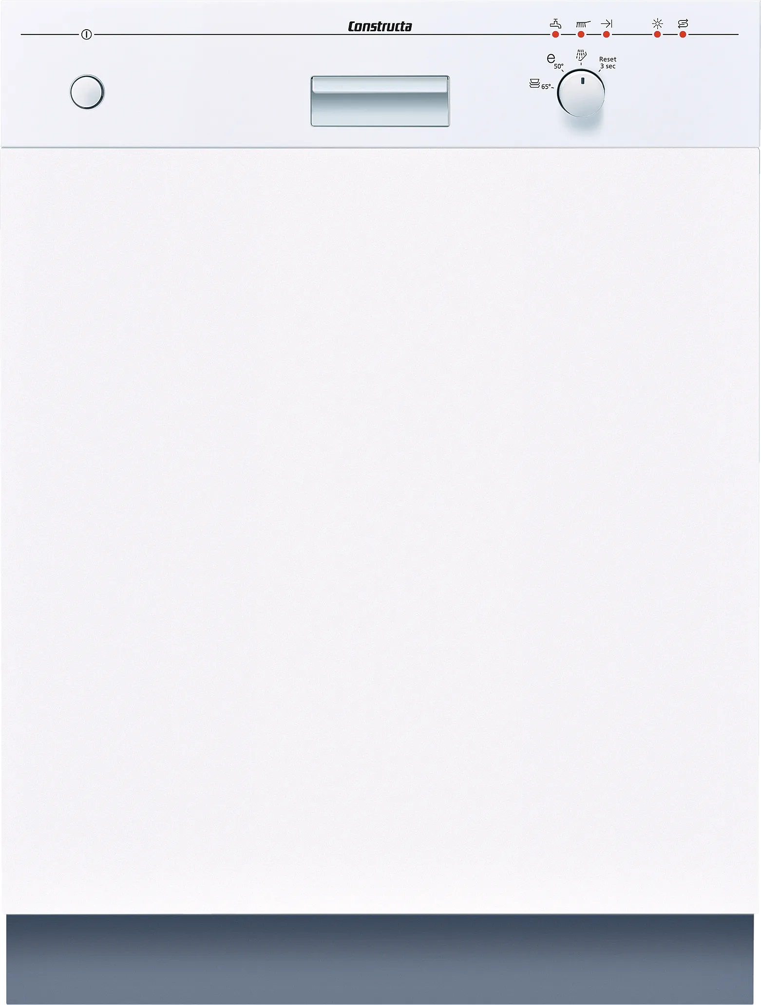  semi-integrated dishwasher 60 cm White