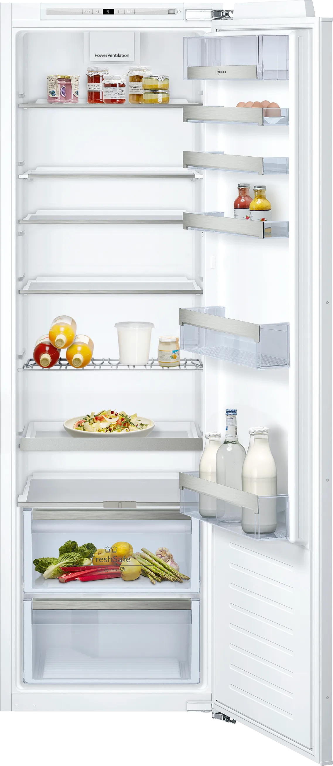 N 70 built-in fridge 177.5 x 56 cm flat hinge 