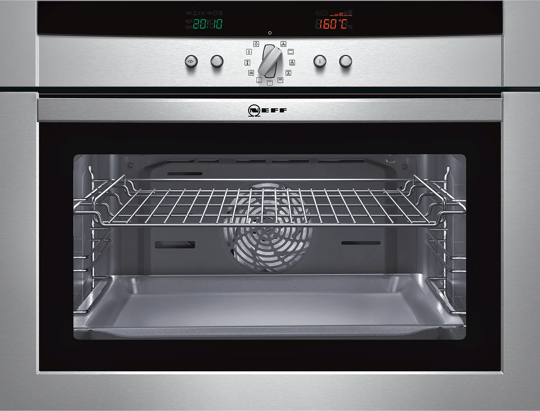 Built-in compact oven 60 x 45 cm Stainless steel