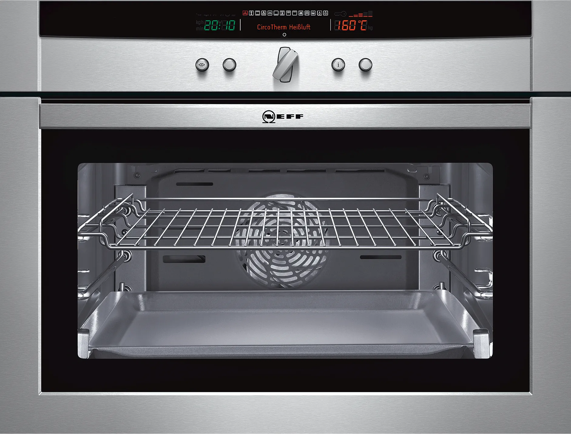  Built-in compact oven 60 x 45 cm Stainless steel
