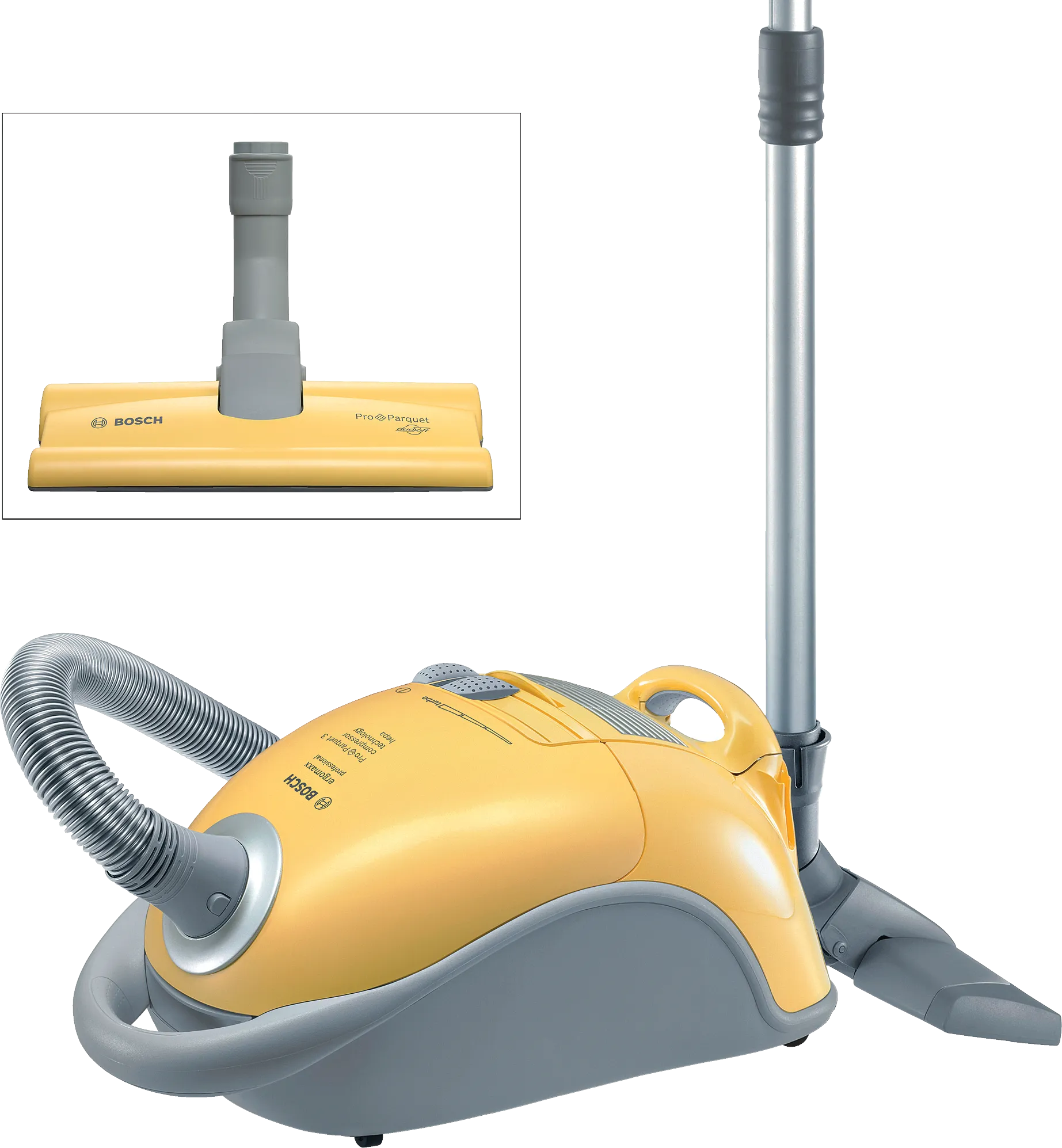 Bagged vacuum cleaner ergomaxx profess. Pro Parquet3 Yellow