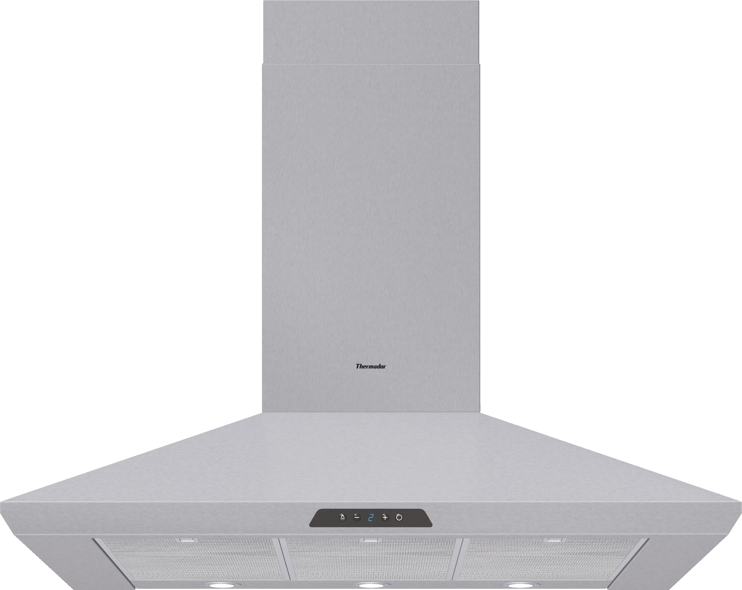  wall-mounted cooker hood, pyramid design 42'' Stainless steel