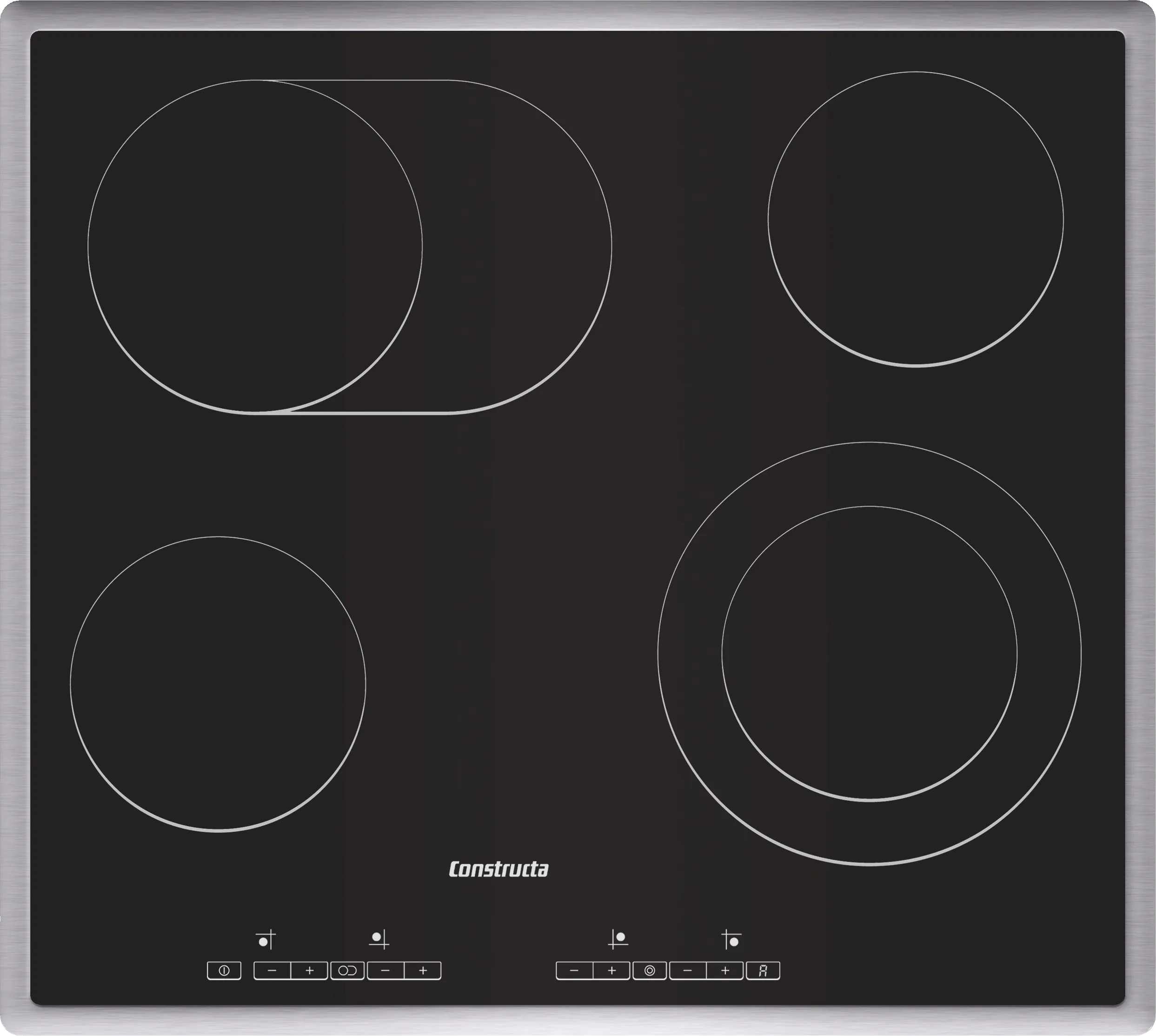  Electric hob 60 cm surface mount with frame