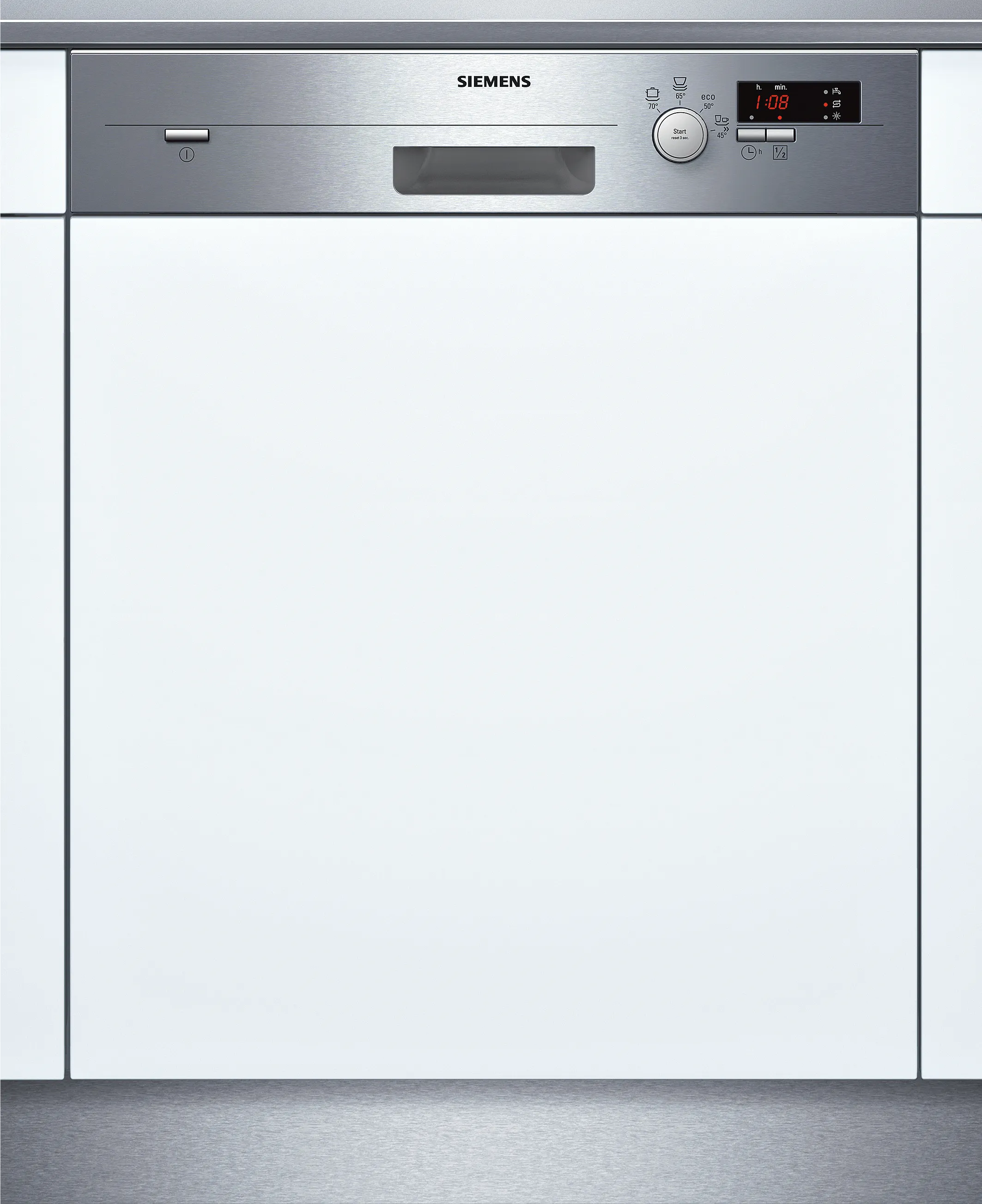  semi-integrated dishwasher 60 cm Brushed steel