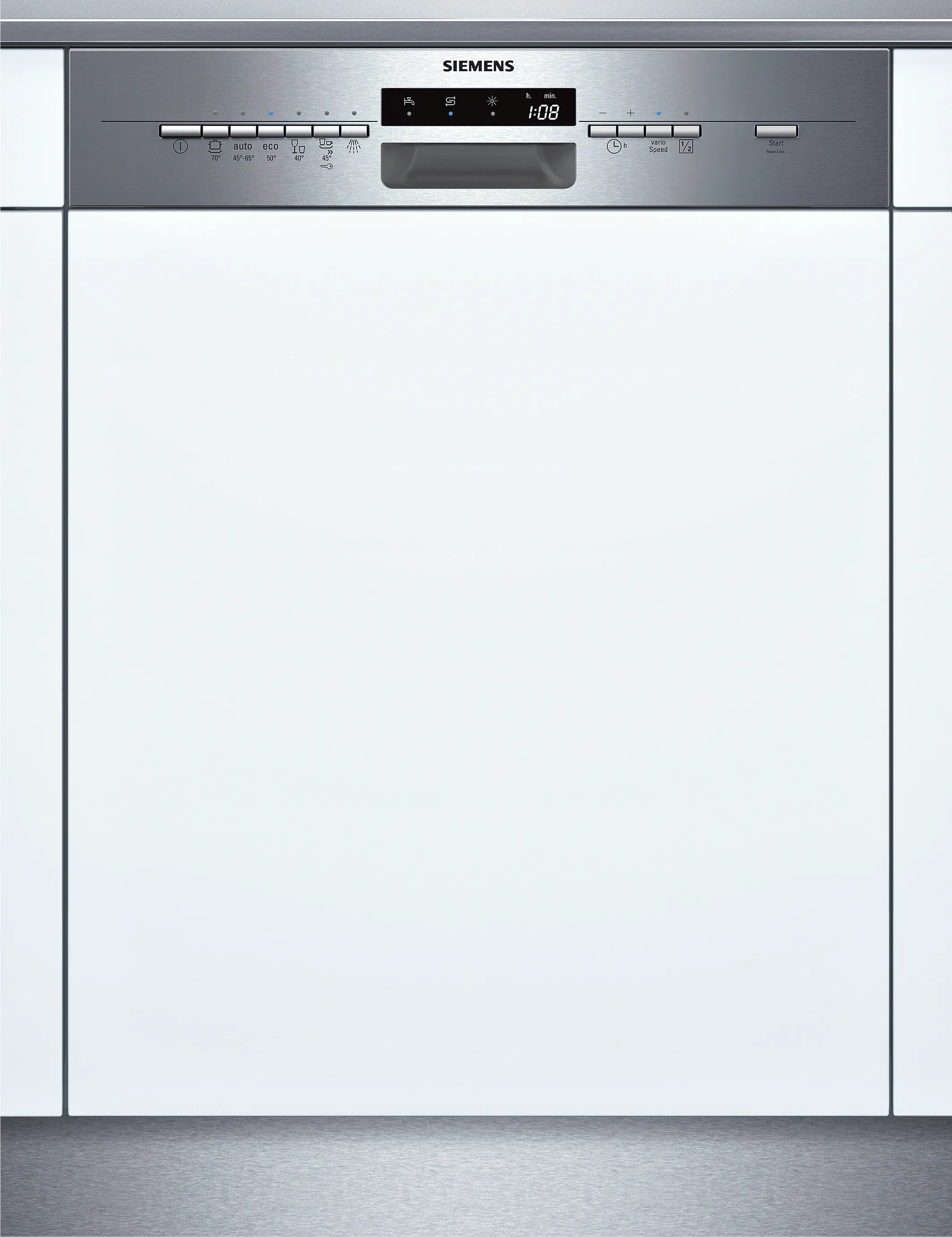 semi-integrated dishwasher 60 cm Brushed steel, XXL
