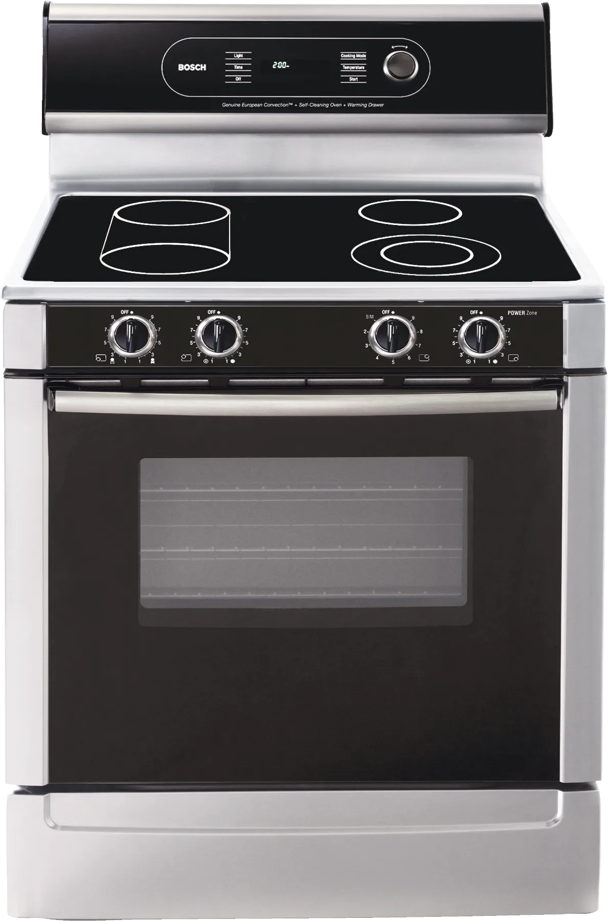 Freestanding electric cooker Stainless steel