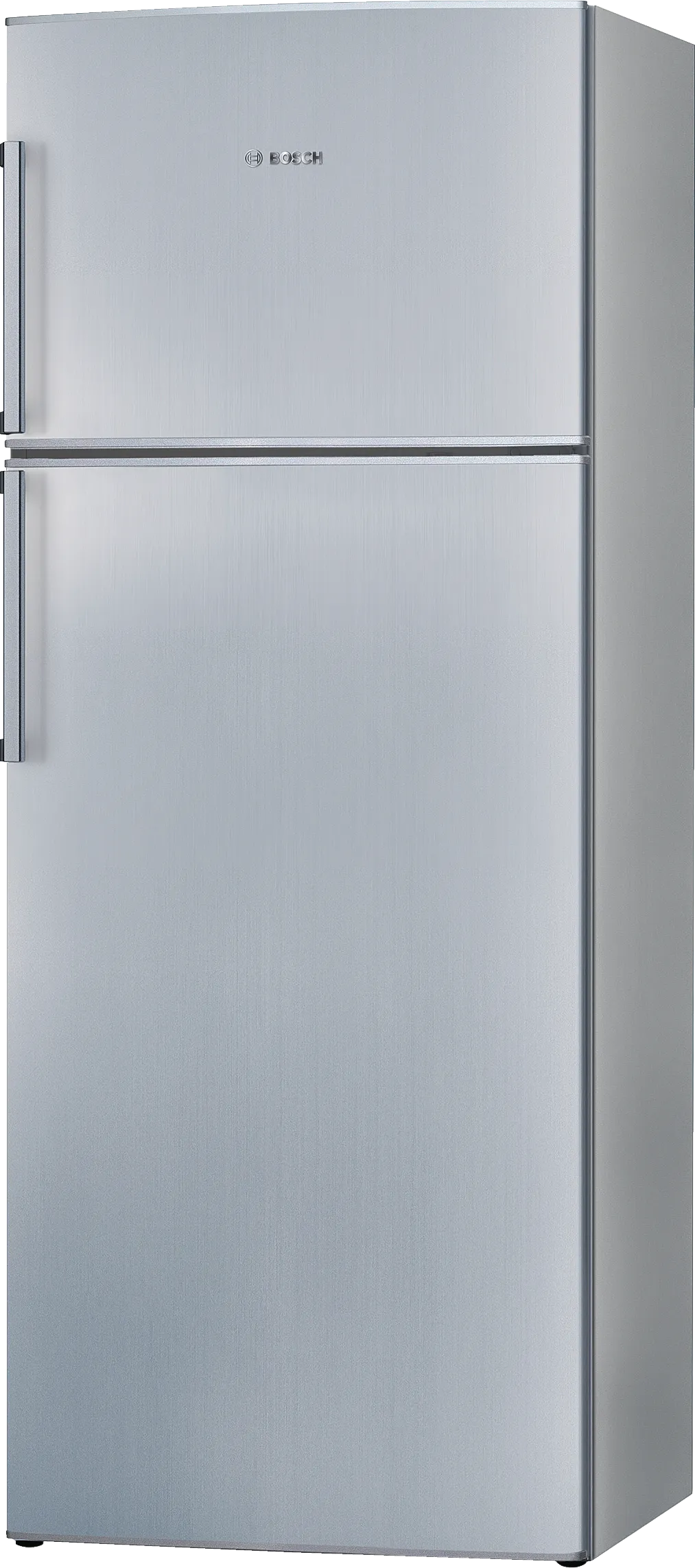  free-standing fridge-freezer with freezer at top 170 x 70 cm Stainless steel look, Total No Frost