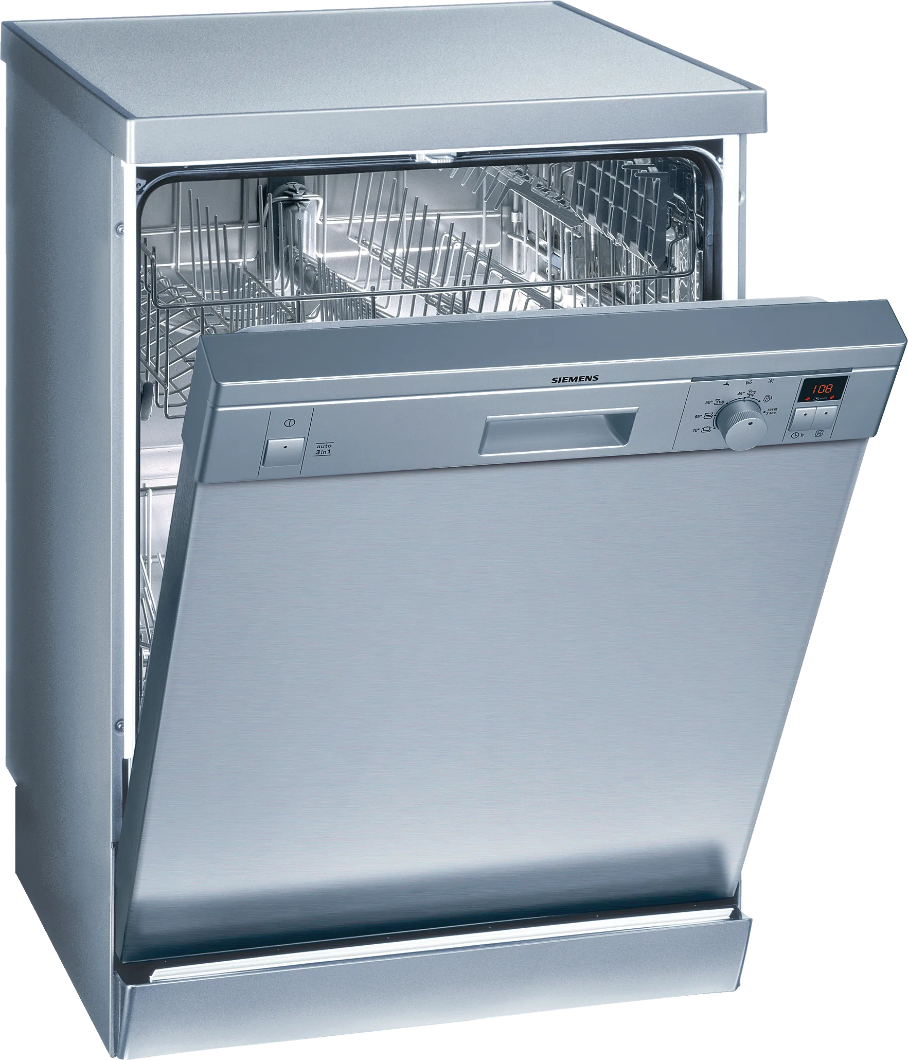  free-standing dishwasher 60 cm Brushed steel anti-fingerprint