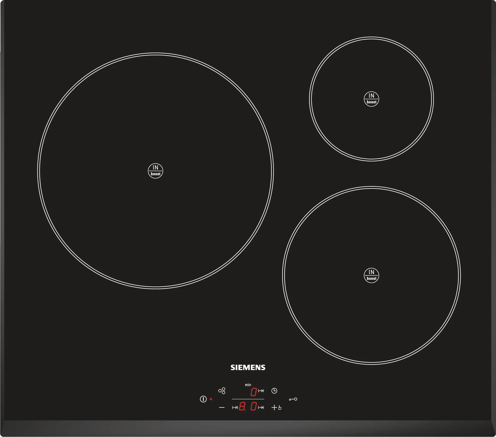  Induction hob 60 cm surface mount without frame