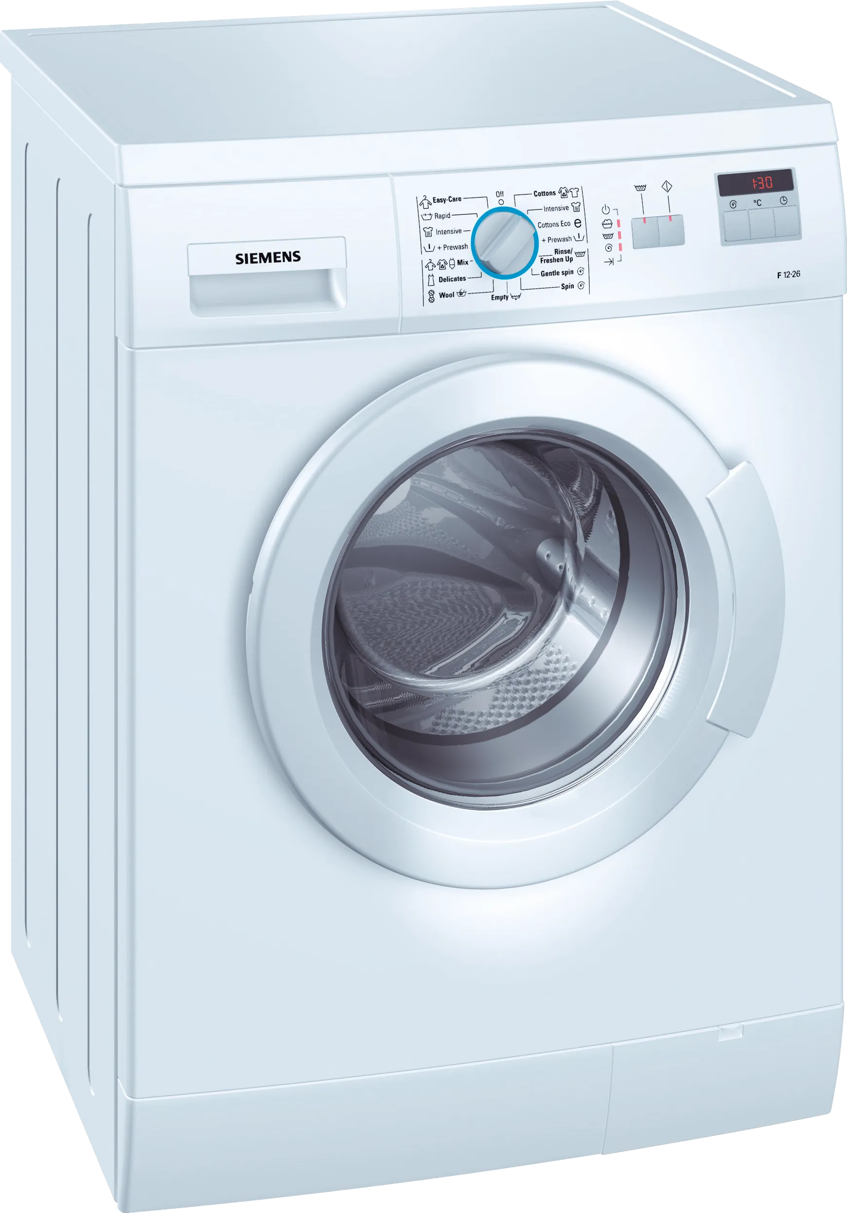  washing machine, frontloader 4.5 kg 1200 rpm, White