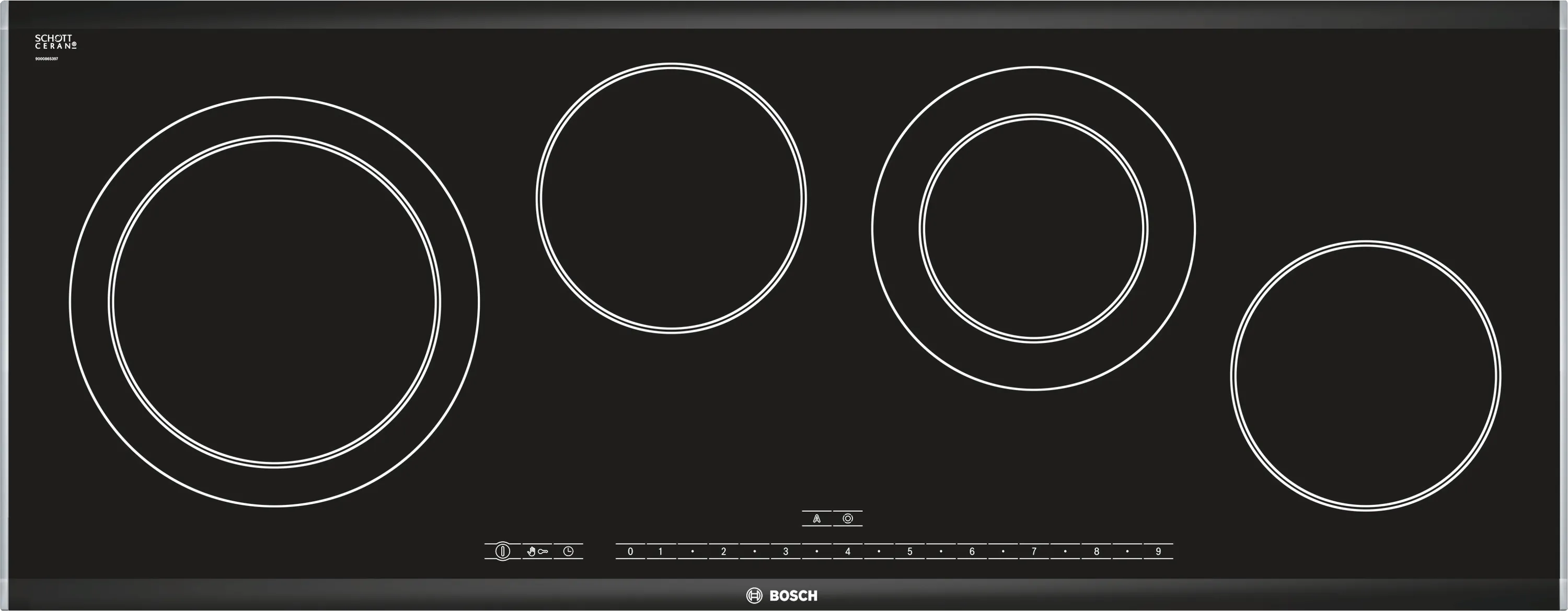 Series 8 Electric hob 90 cm surface mount with frame