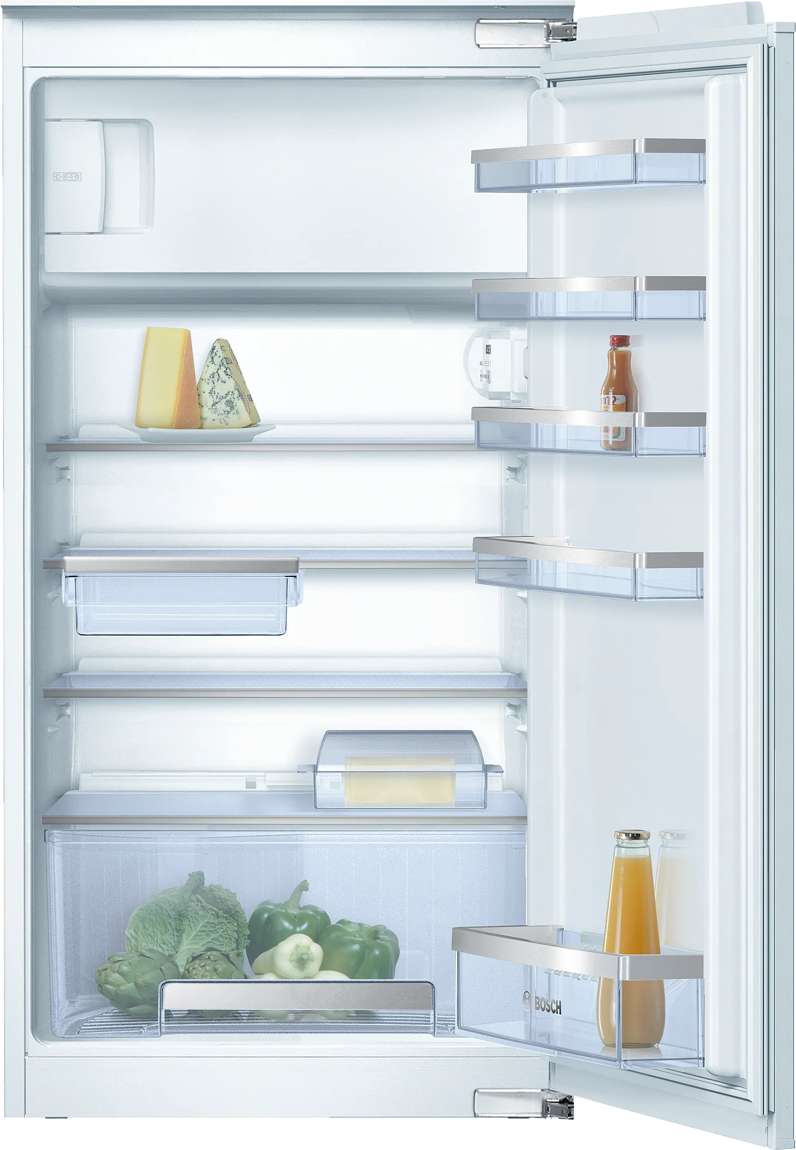 built-in fridge with freezer section 102.5 x 56 cm flat hinge