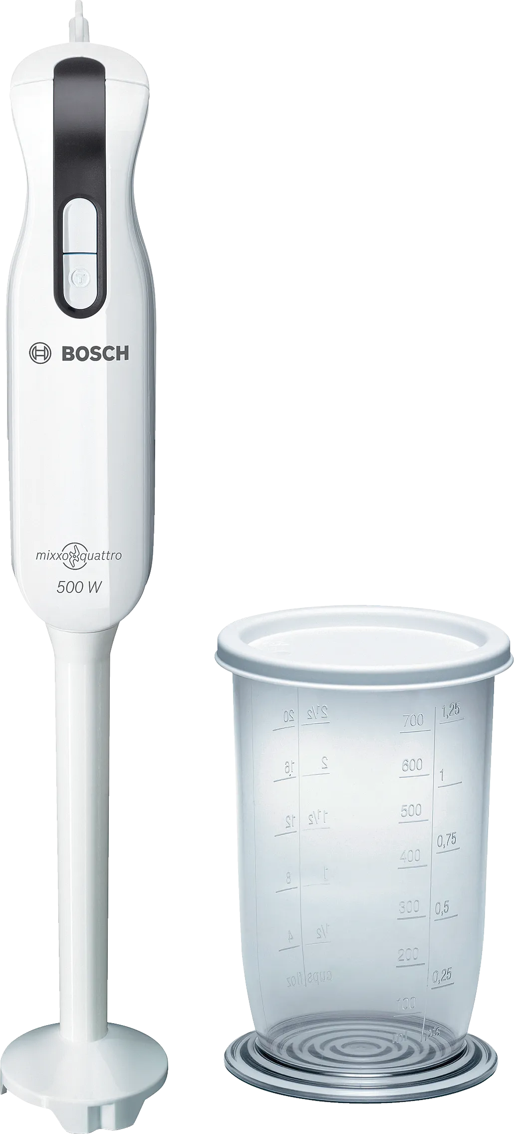 Hand blender 500 W, Kunststoff-Fuss 500 W White, Black