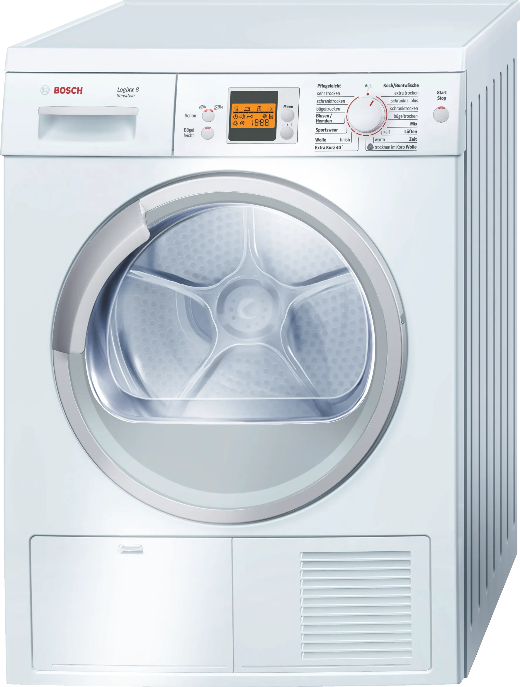  condenser tumble dryer 8 kg White