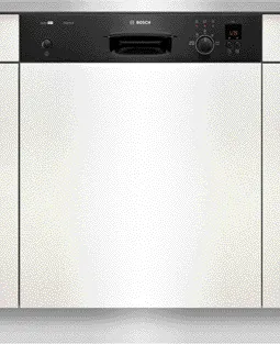 semi-integrated dishwasher 60 cm Black