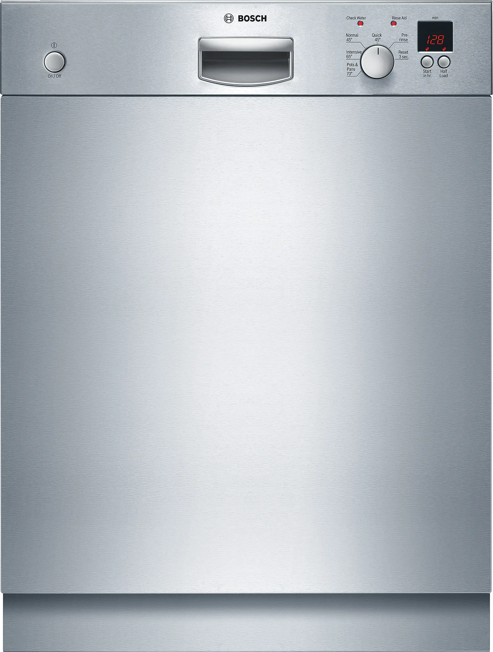  built-under dishwasher 60 cm Brushed steel