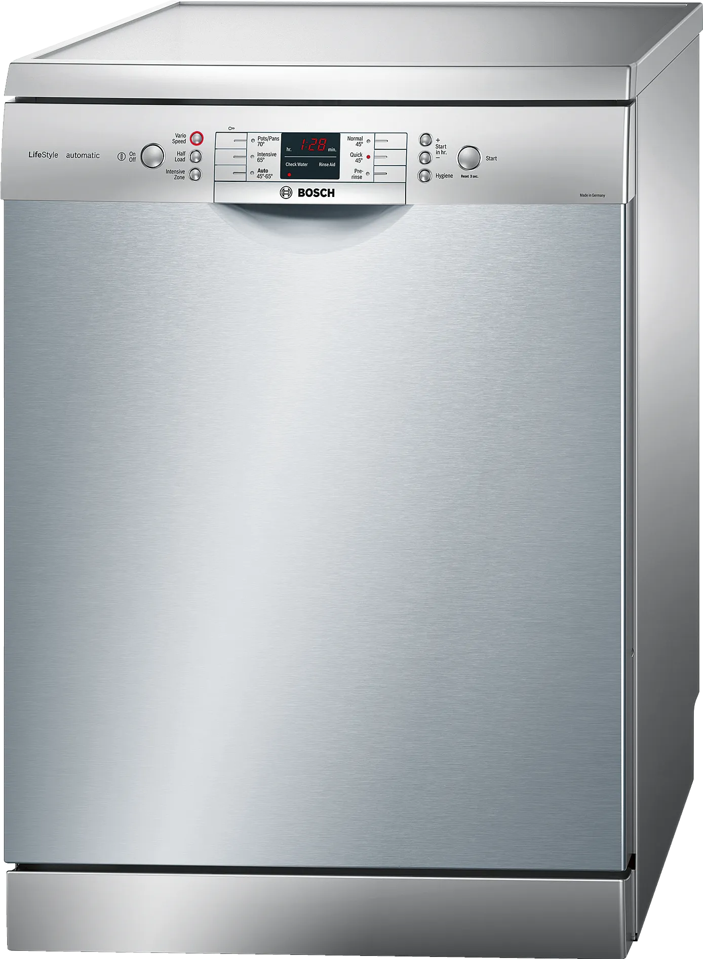  free-standing dishwasher 60 cm Brushed steel anti-fingerprint