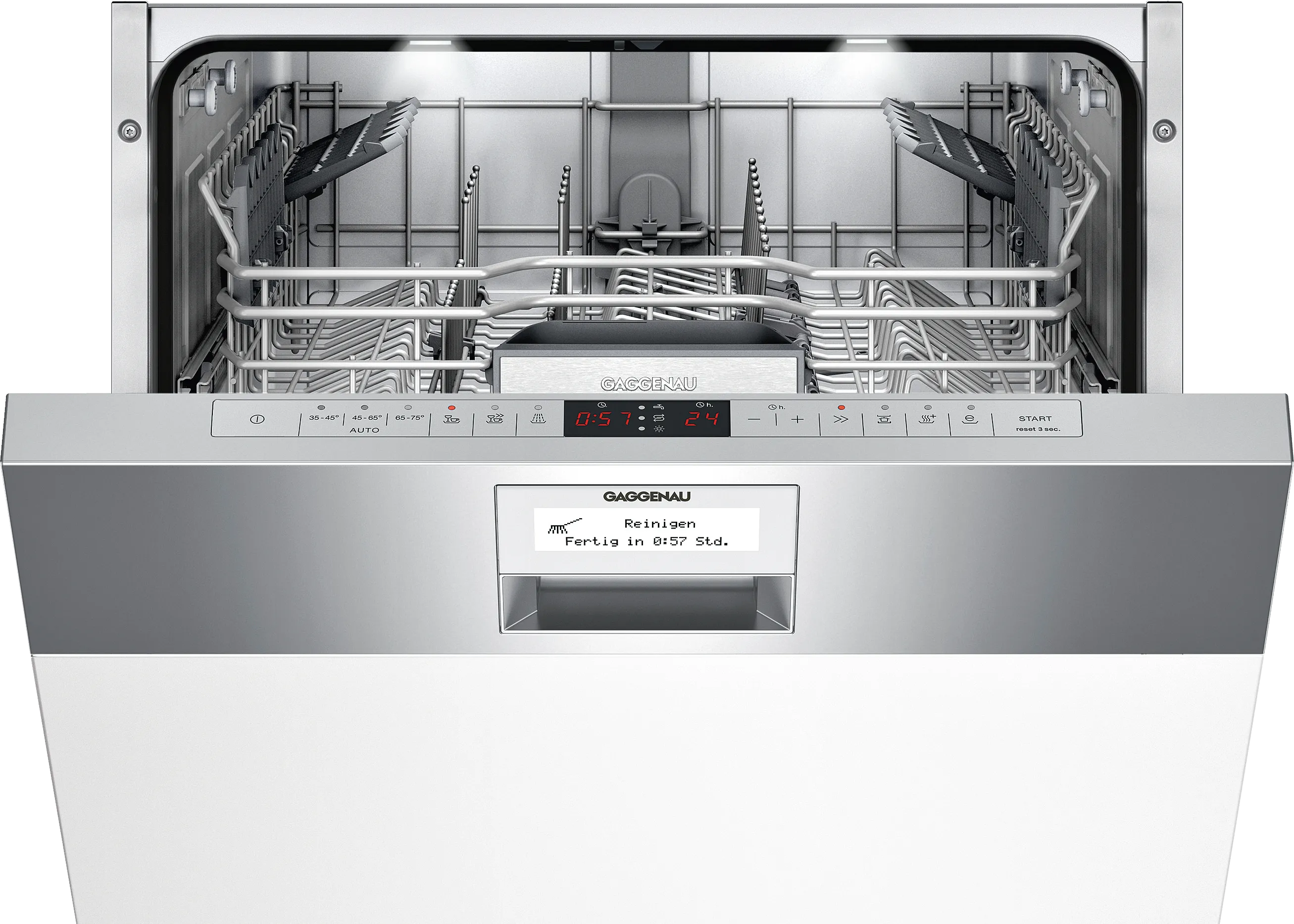  semi-integrated dishwasher 60 cm Aluminium