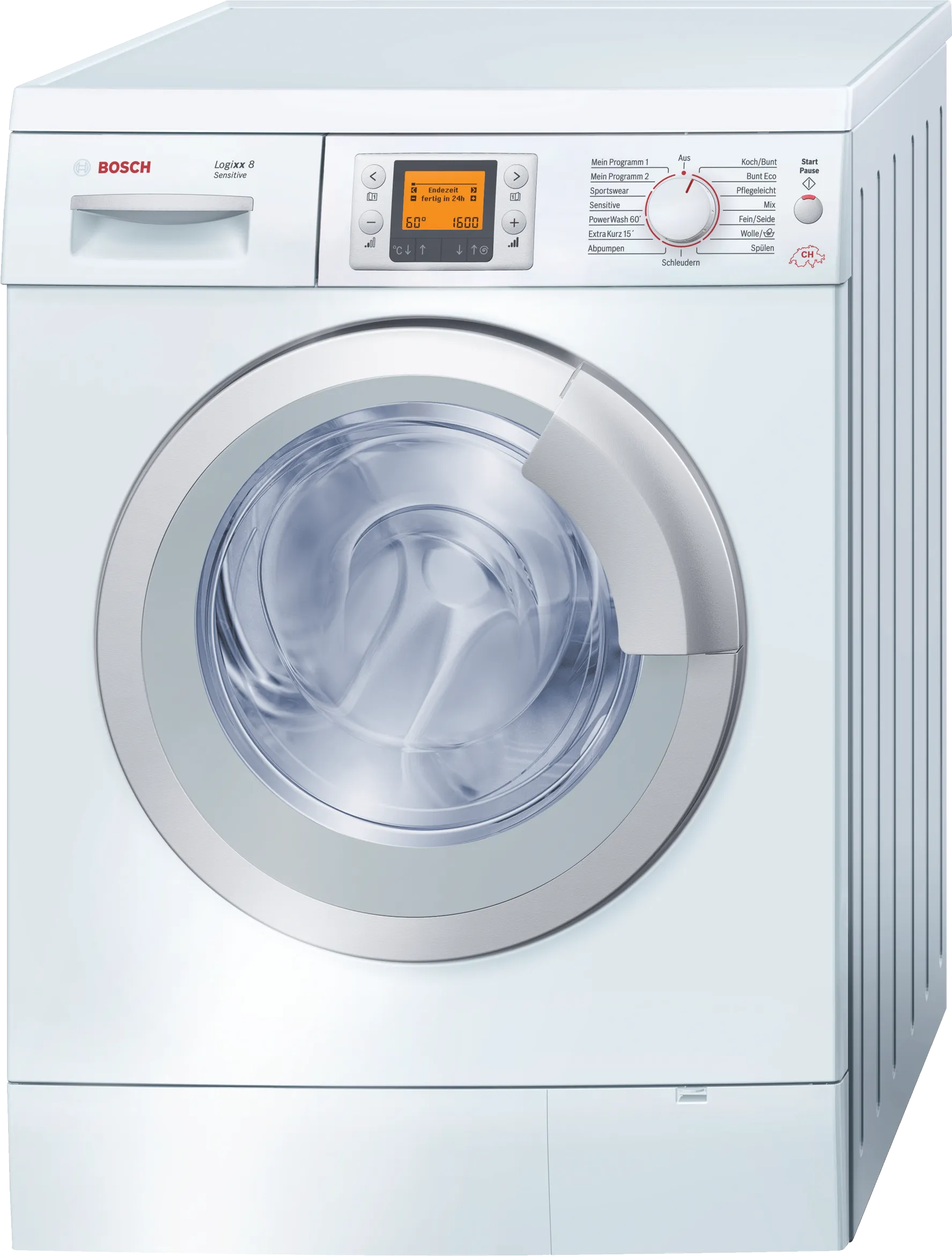 washing machine, frontloader fullsize 8 kg 1600 rpm