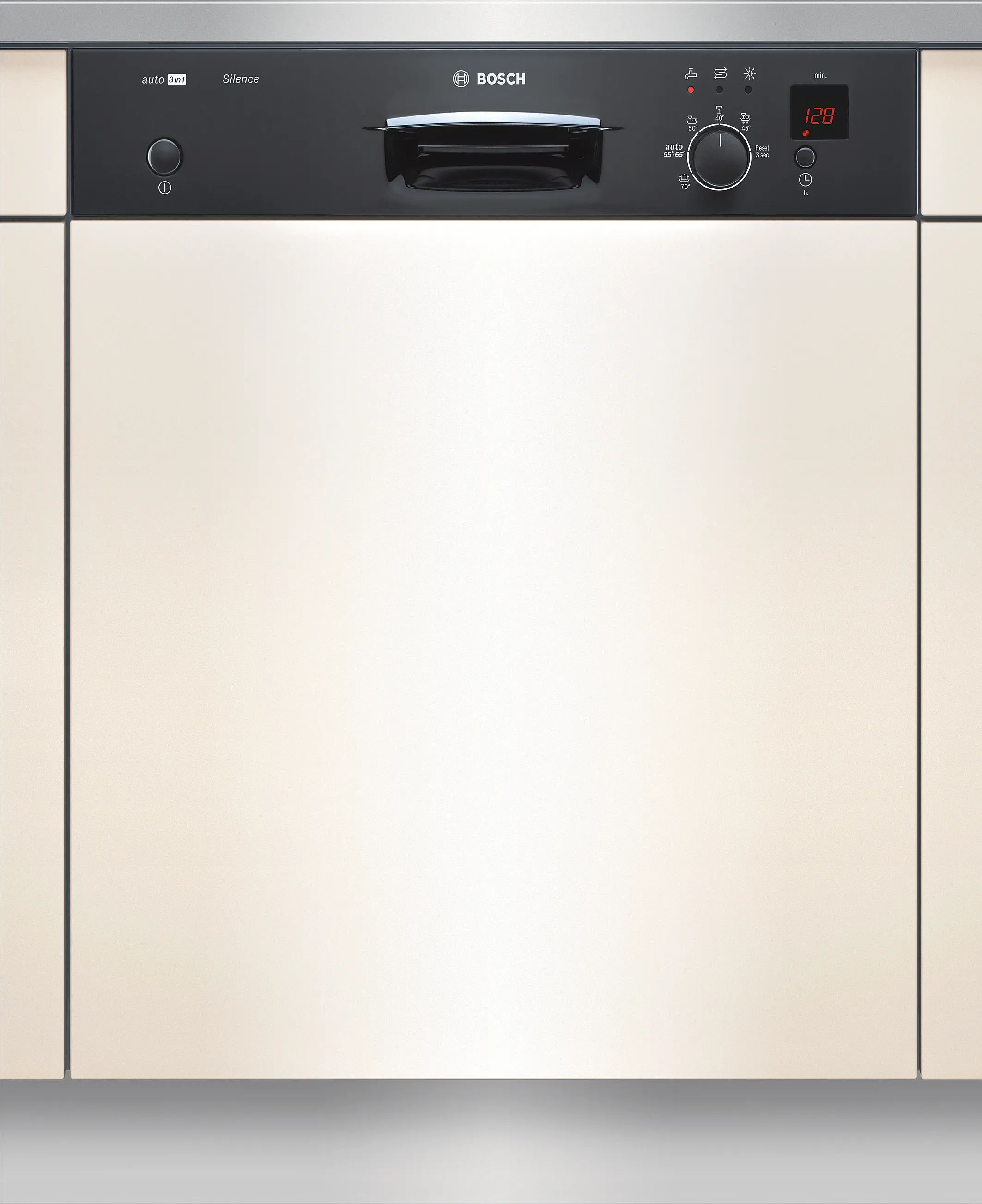 semi-integrated dishwasher 60 cm Black